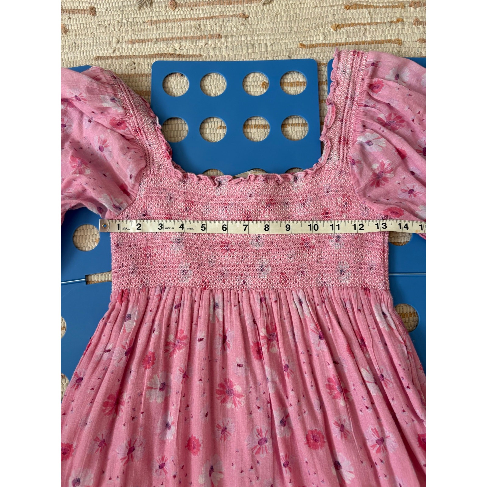 LoveShackFancy Miri Pink Coral Blaze Dress Size Small