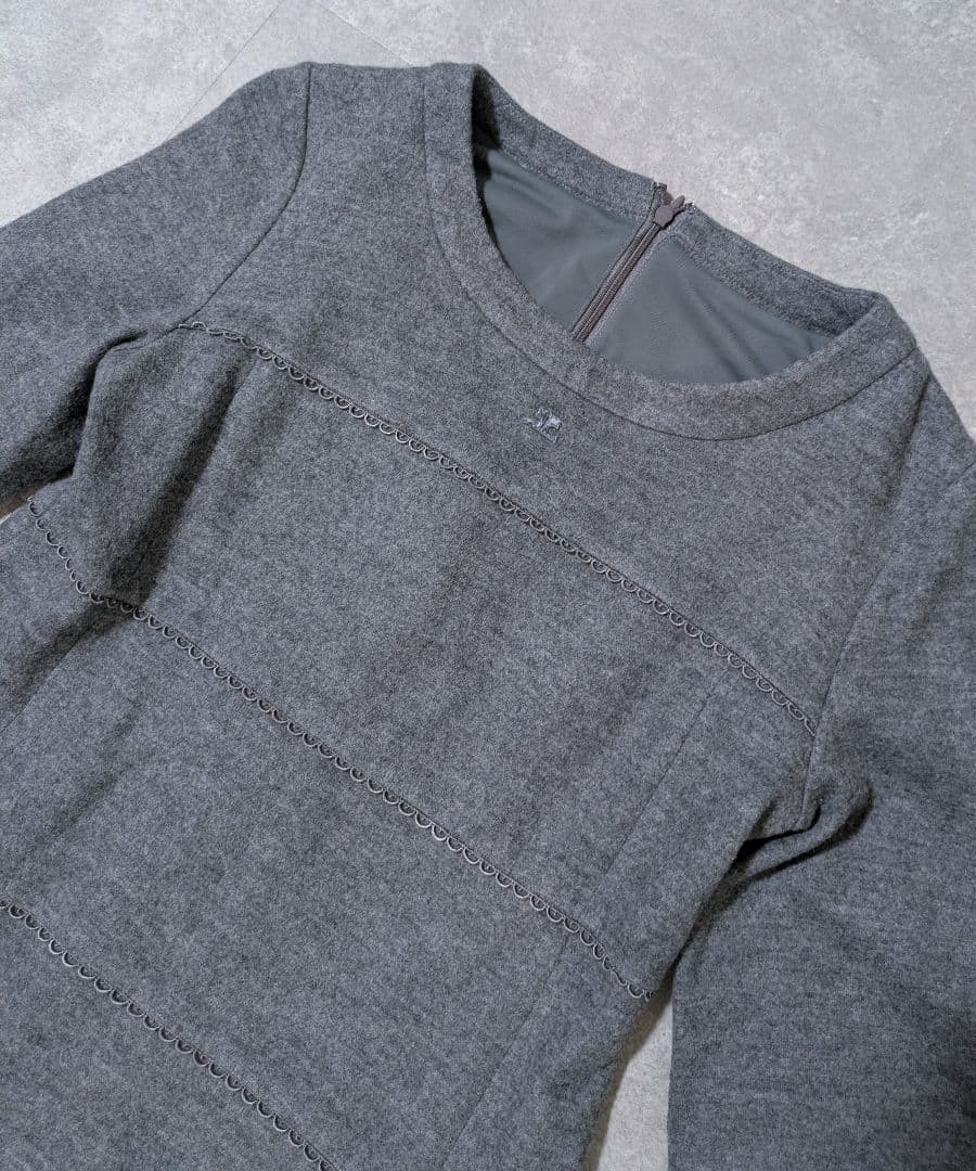 Courreges A-line dress Gray Size 40 Length 34.6 inches