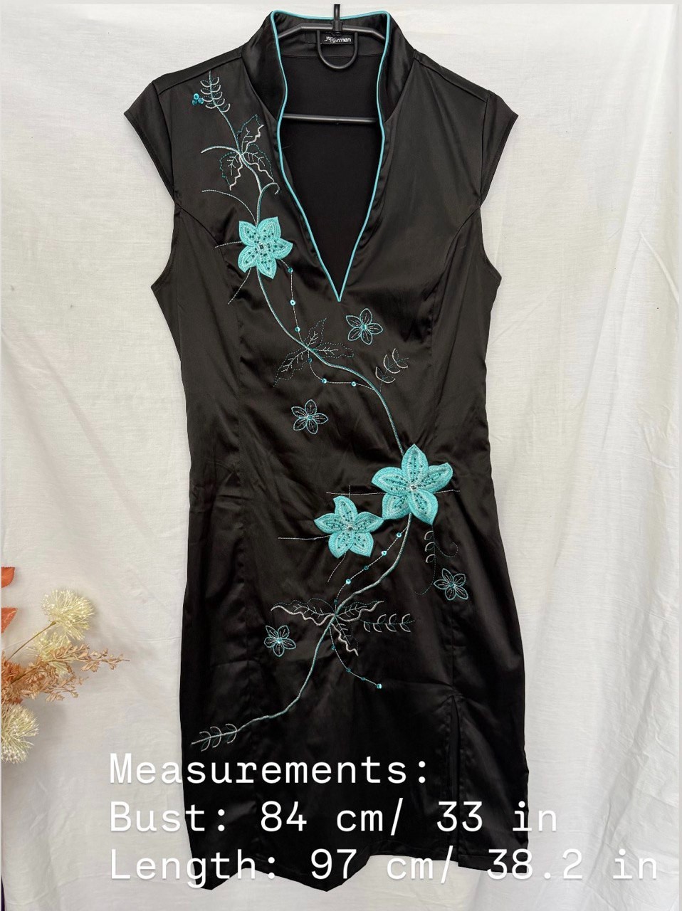 Jane Norman Asian Style Mini Sleeveless Dress Satin Oriental Kimono Dress Y2K
