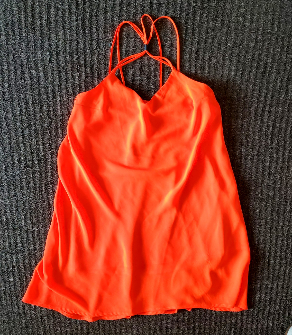 SUNDRESS BY DYNAMITE SIZE M ORANGE LINED PARTY SUMMER LIGHTWEIGHT