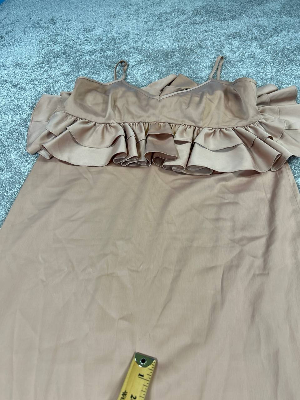 Au Printemps Paris Dress Womens Medium Brown Blouson *