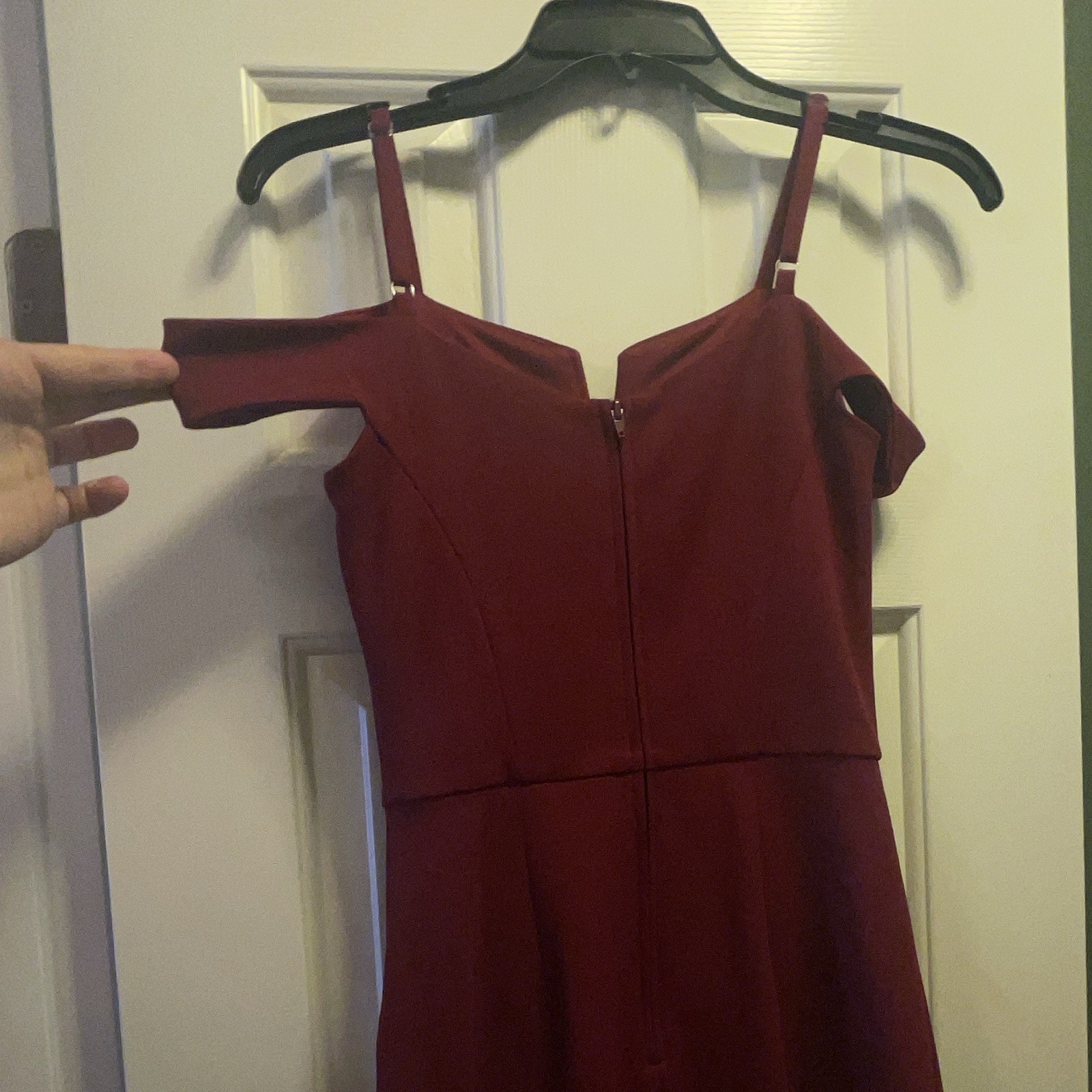 BCX Junior Red Dress Size 1 Fit & Flare Spaghetti Strap