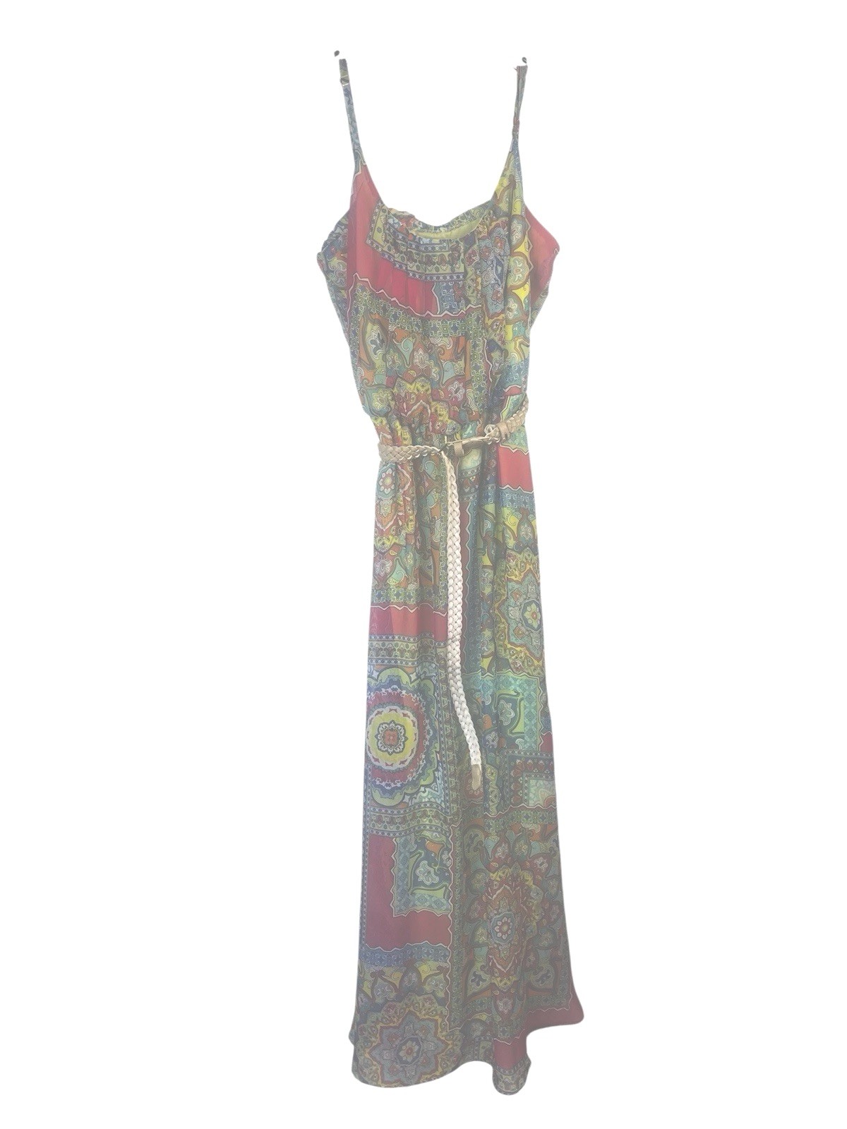 Nwt Womens Size 8 Robbie Bee Maxi Sun Dress With Belt