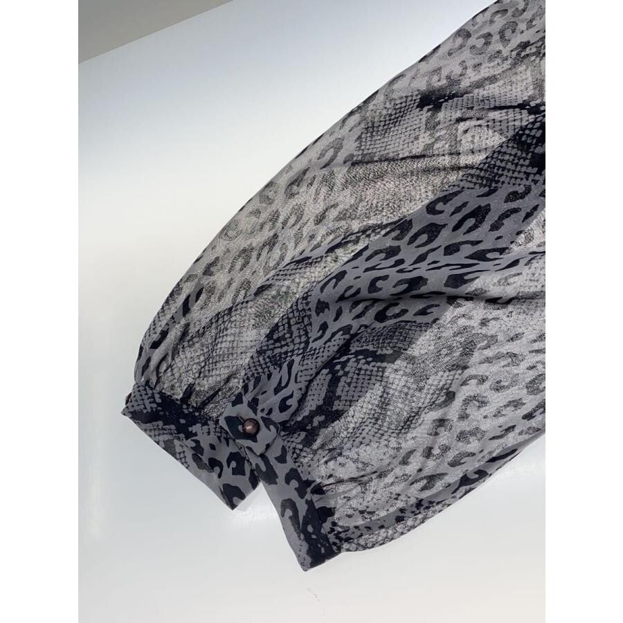 Hysteric Glamour Gray Animal Print Long Sleeve Dress Free Auth