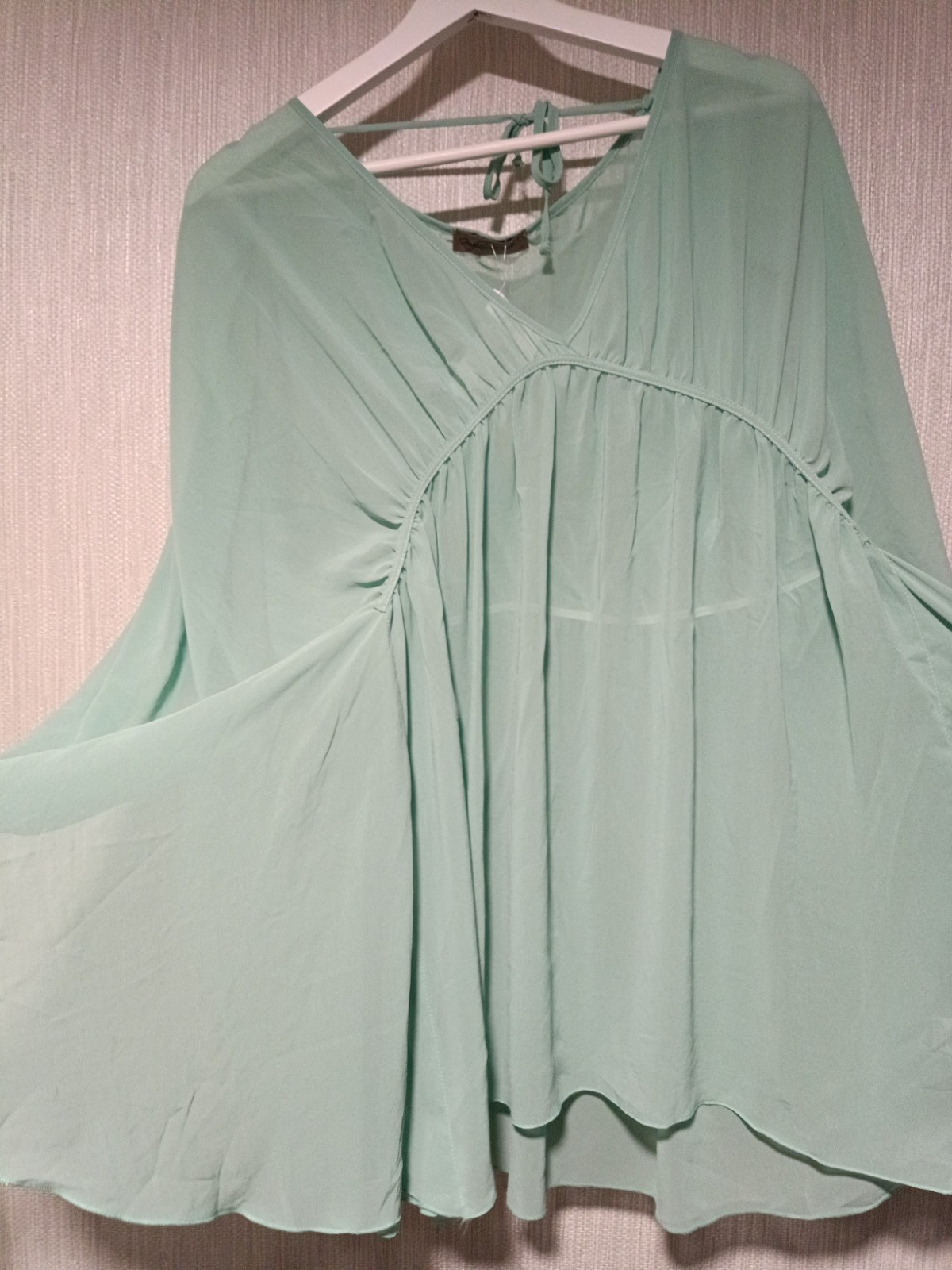 Gingham & Heels Kaftan, Mint Green, Size 12/14UK New With Tags