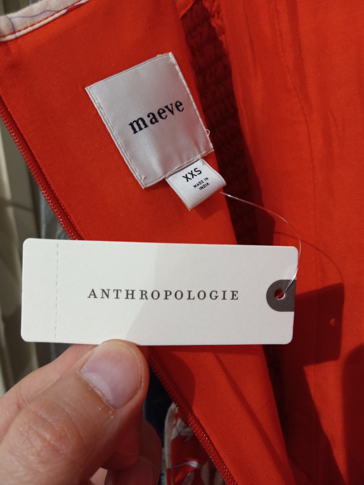 ** MAEVE by Anthropologie, Cotton Square Neck Midi Dress, Modal lining, NWT!