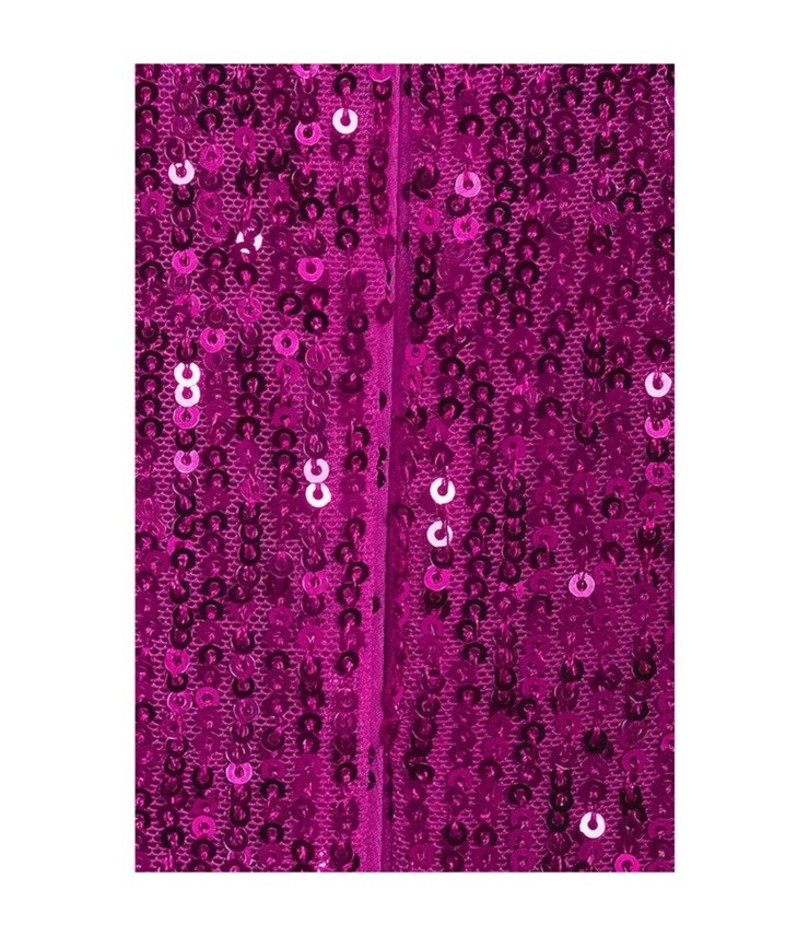 NWT Badgley Mischka Dress Size 12 Sequin Isla Cocktail Dress Pink Fuchsia Prom