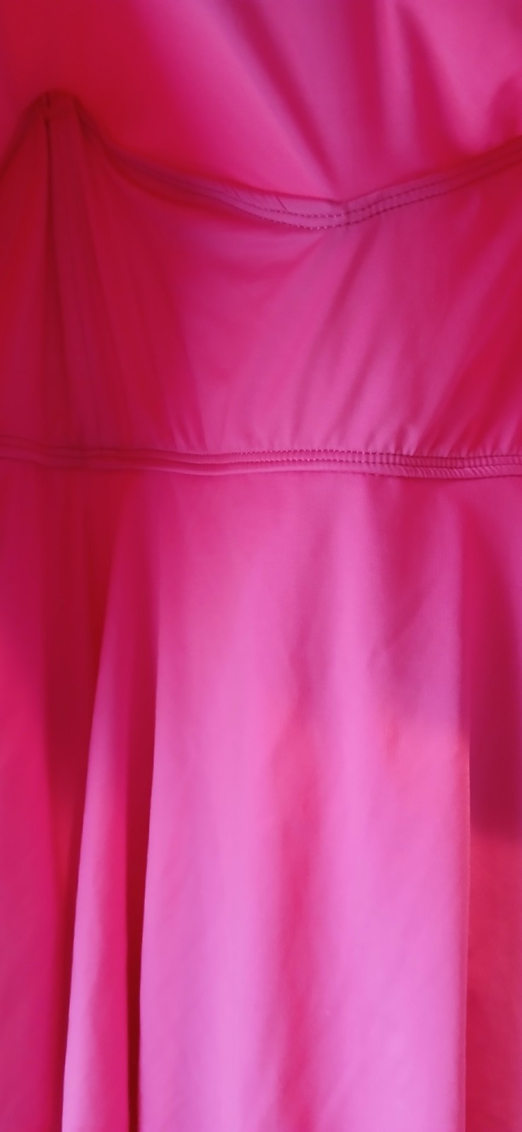 Sofía Vergara Hot Pink Ruffles Tank Dress Mini M beach dress or top