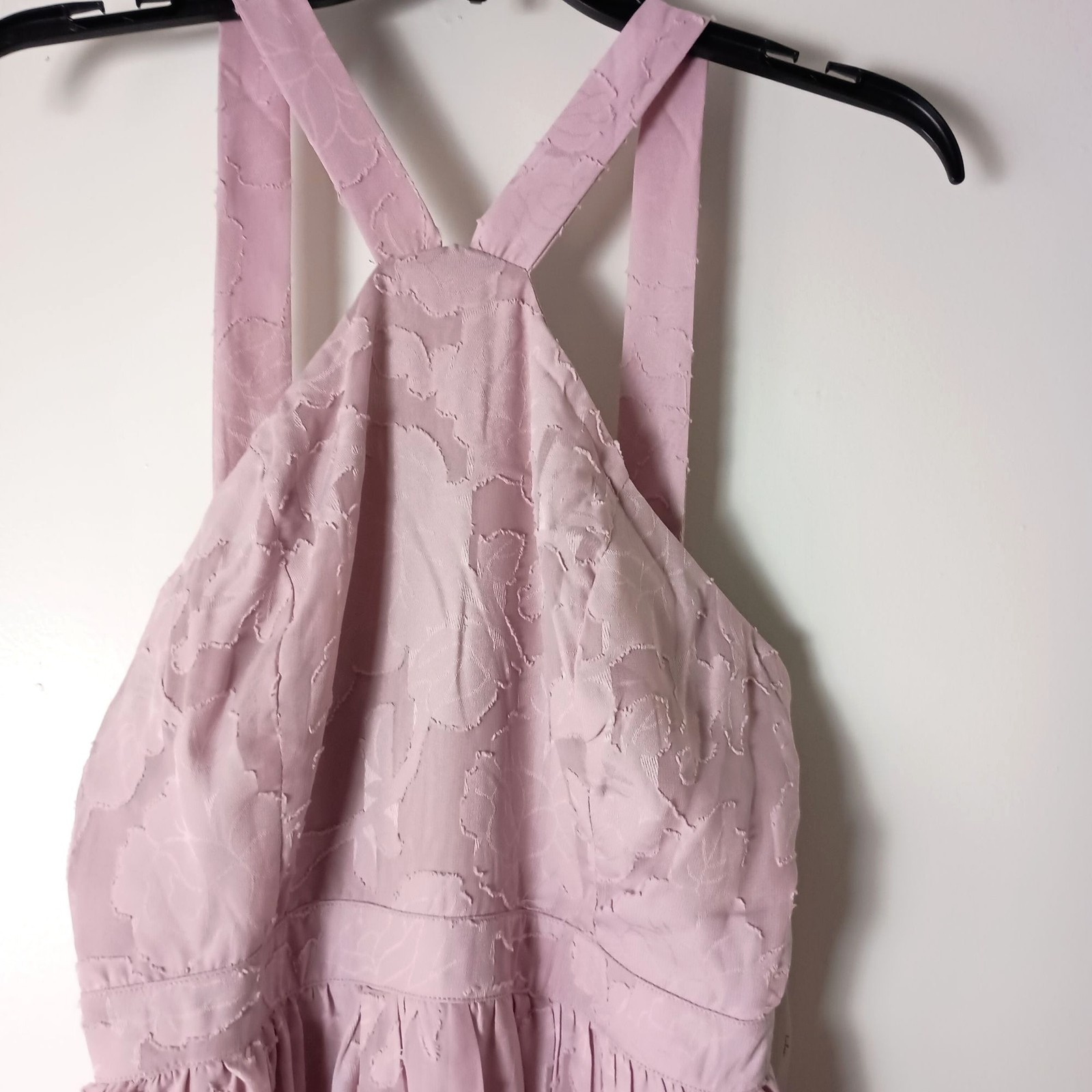 Lulus Love Beyond Mauve Burnout Floral Maxi Dress Women M NWT Wedding Guest