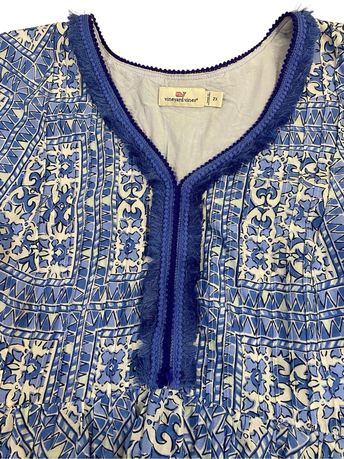 Vineyard Vines Cay Scarf Print Mini Dress