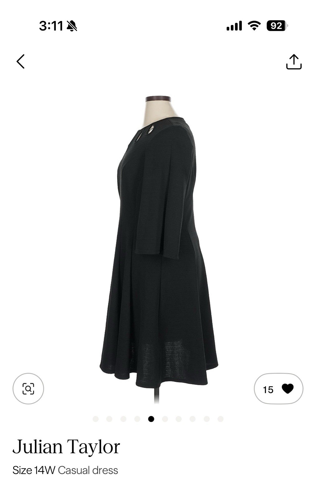 Gorgeous Black Cocktail Dress with Cute Detailing. Perfect for Any Occasion