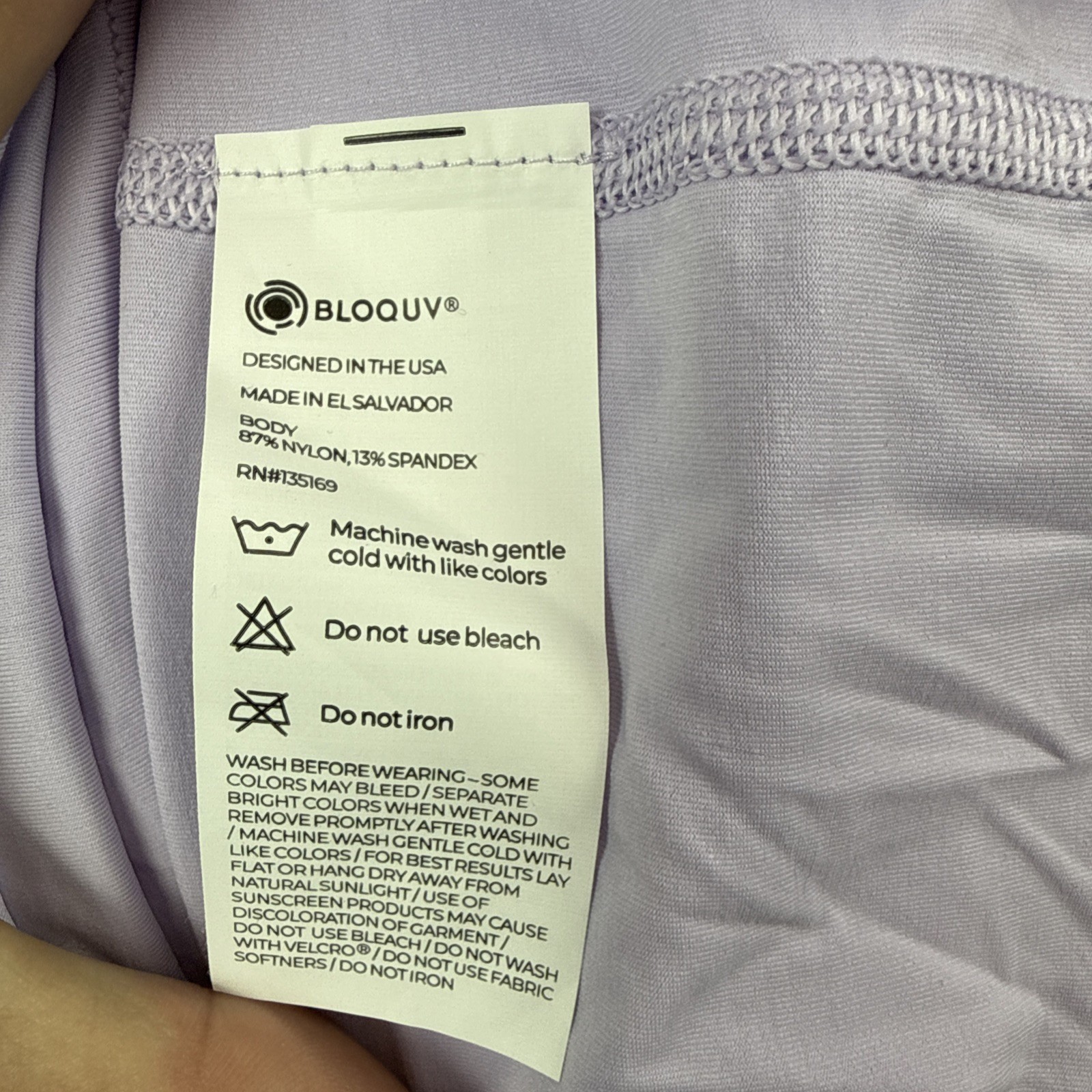 BloqUV NWT UPF 50+ Sun Protection Hoodie Dress Small Lavender