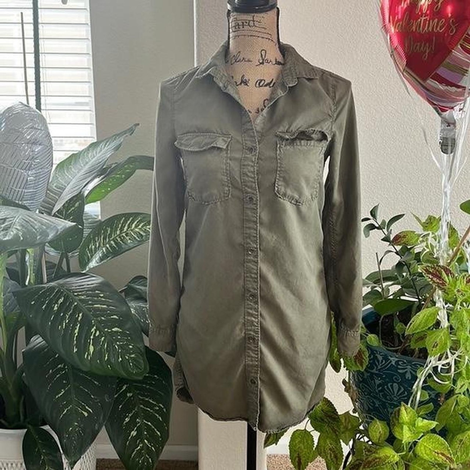 H-m Women’s Khaki and Green Dress
