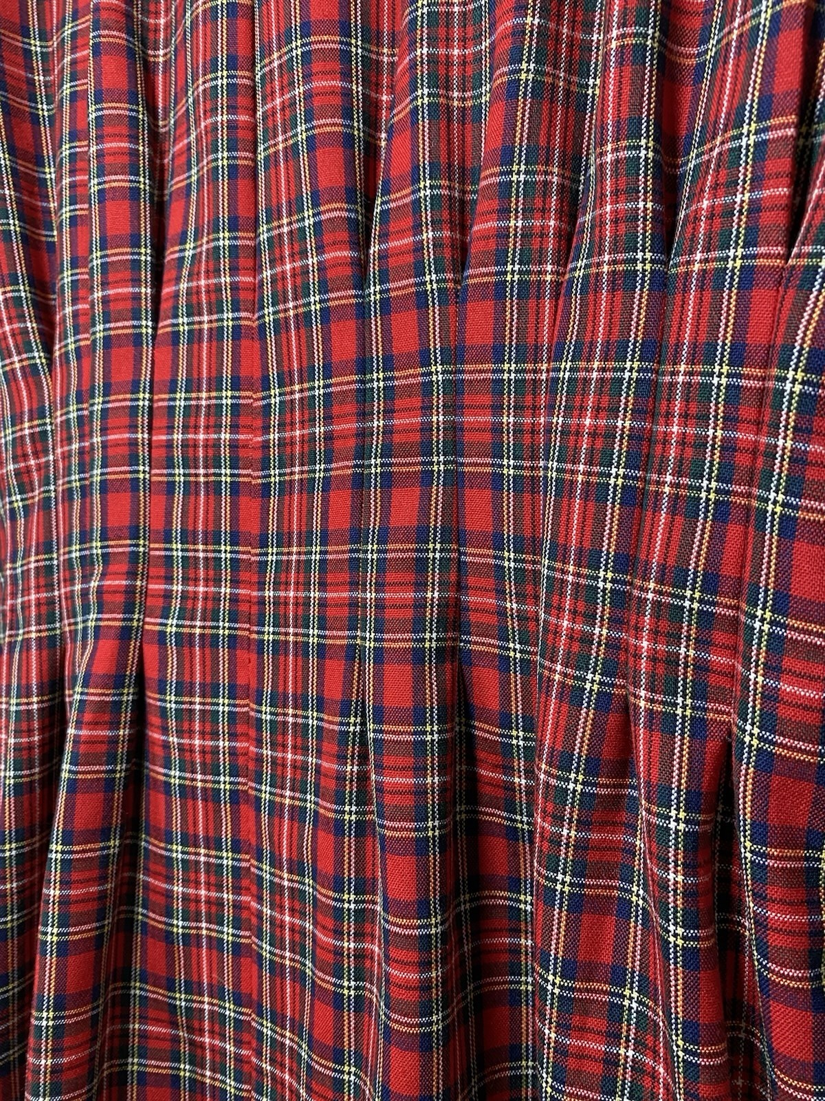 VTG Pendleton Virgin Wool Plaid Dress Red Tartan Double Breasted MEDIUM?
