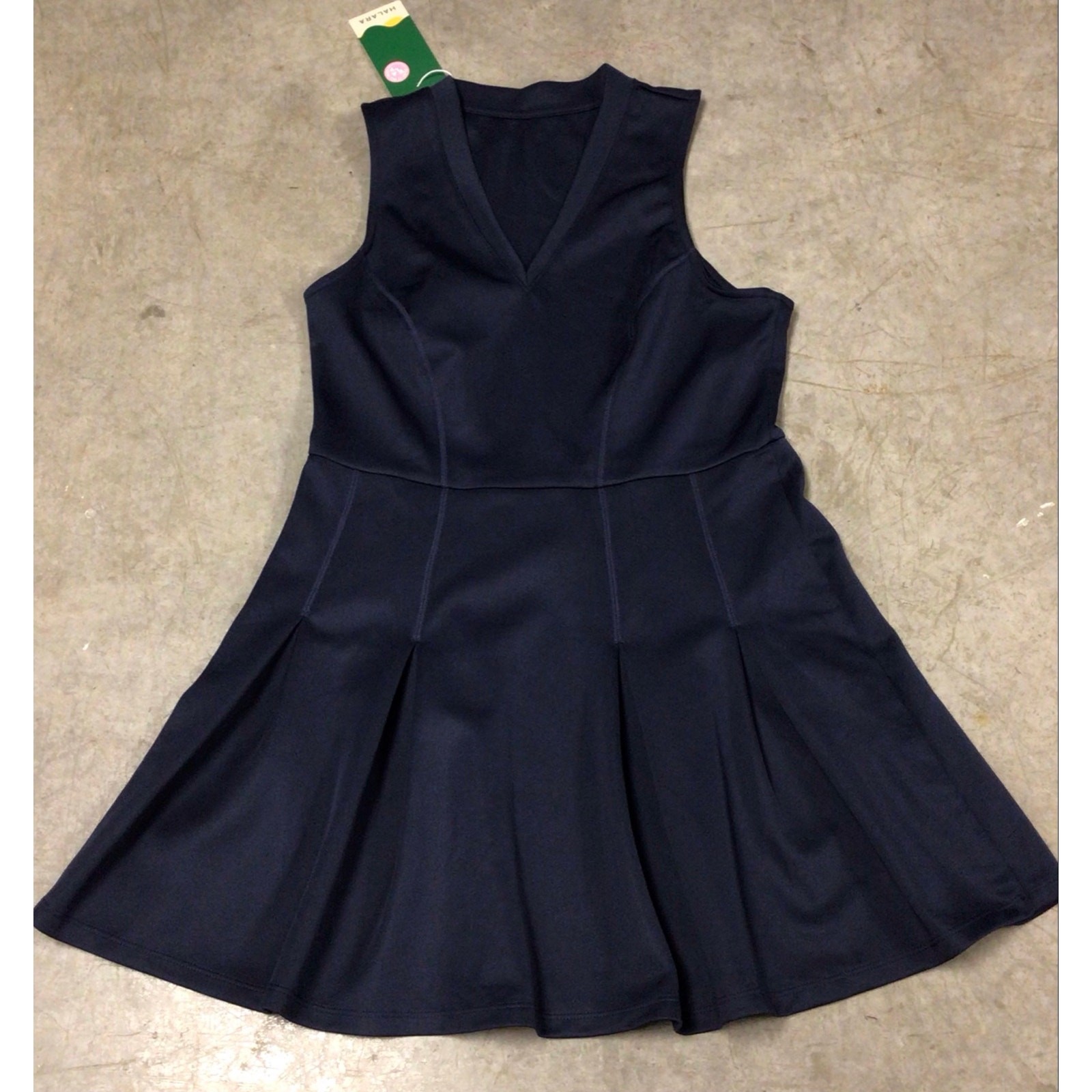 Halara Navy Blue Pleated Dress NWT Women’s Size Medium Casual Athletic Dress