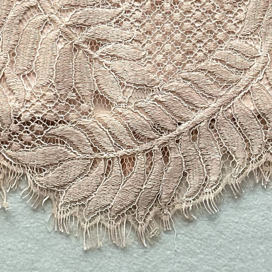 Lovers + Friends Sky Shift S Small Papaya Eyelash Lace Overlay Mini Dress Leaves