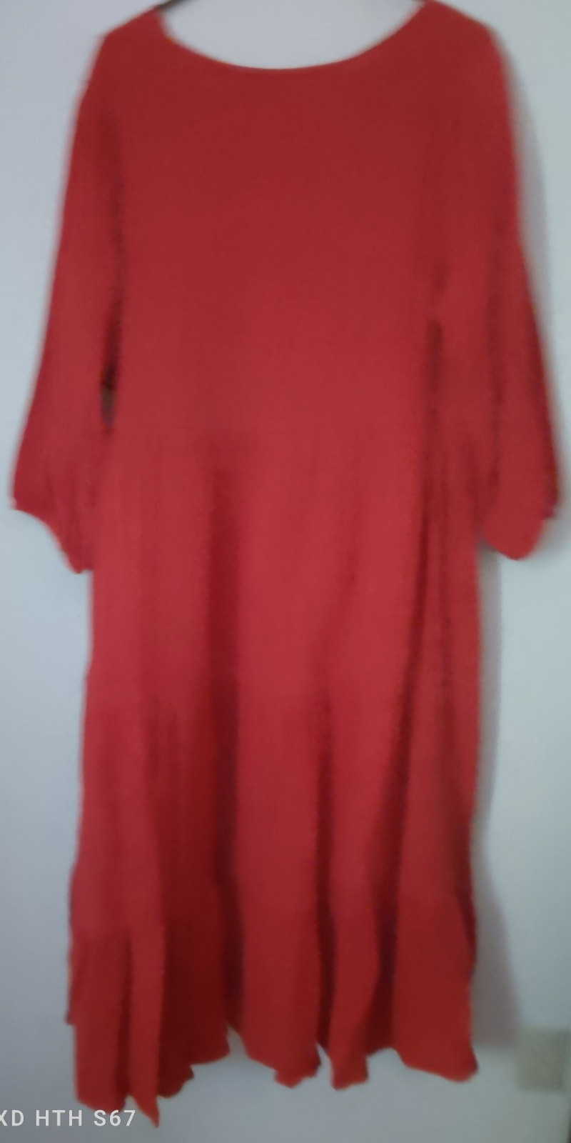 Indigo Rose 100% Cotton Gause Tiered Dress Size 3X Peasant Boho Cottagecore NWT!