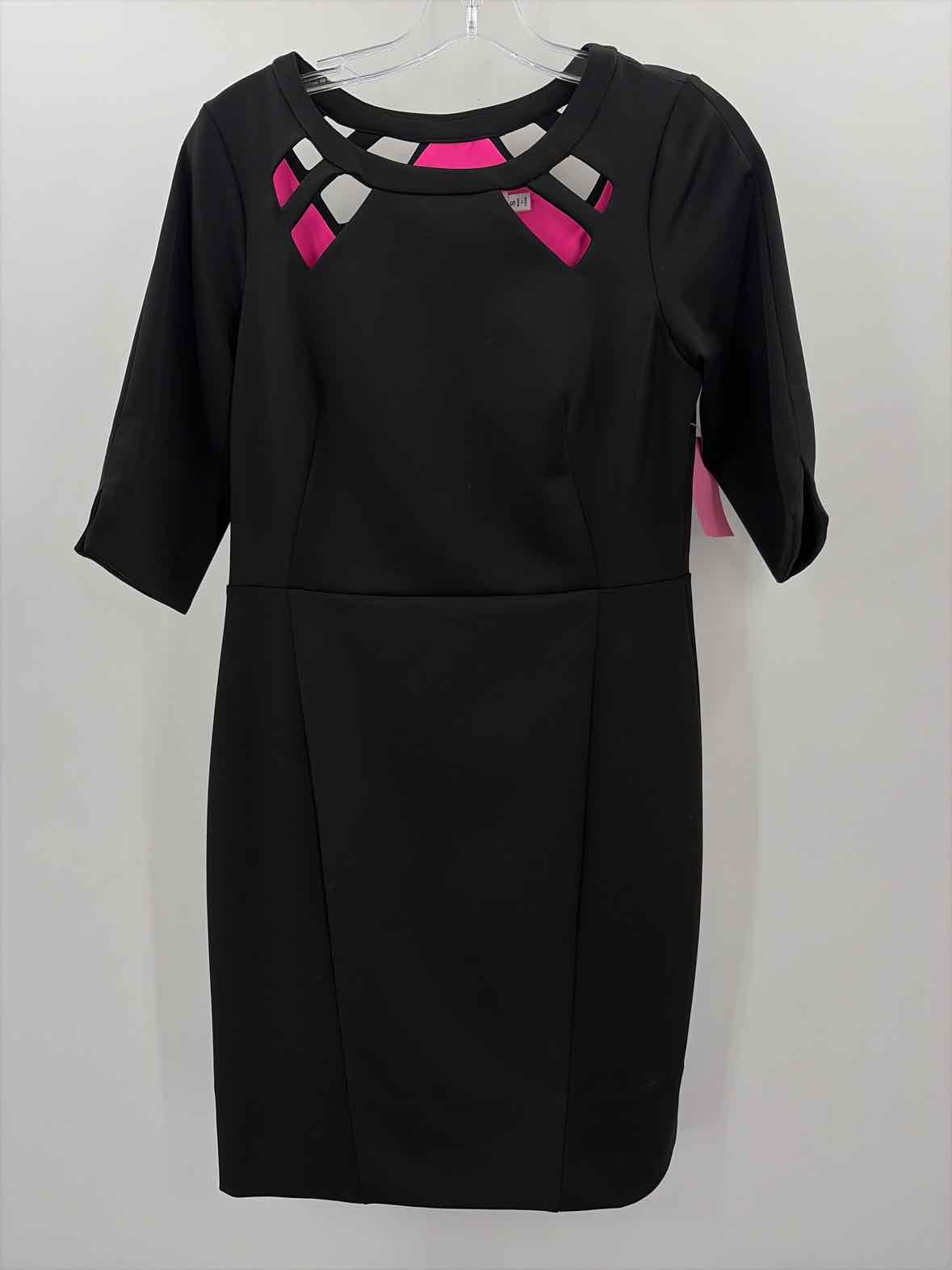 Pre-Owned Gretchen Scott Black Size Small Knee Length Long Sleeve Dress