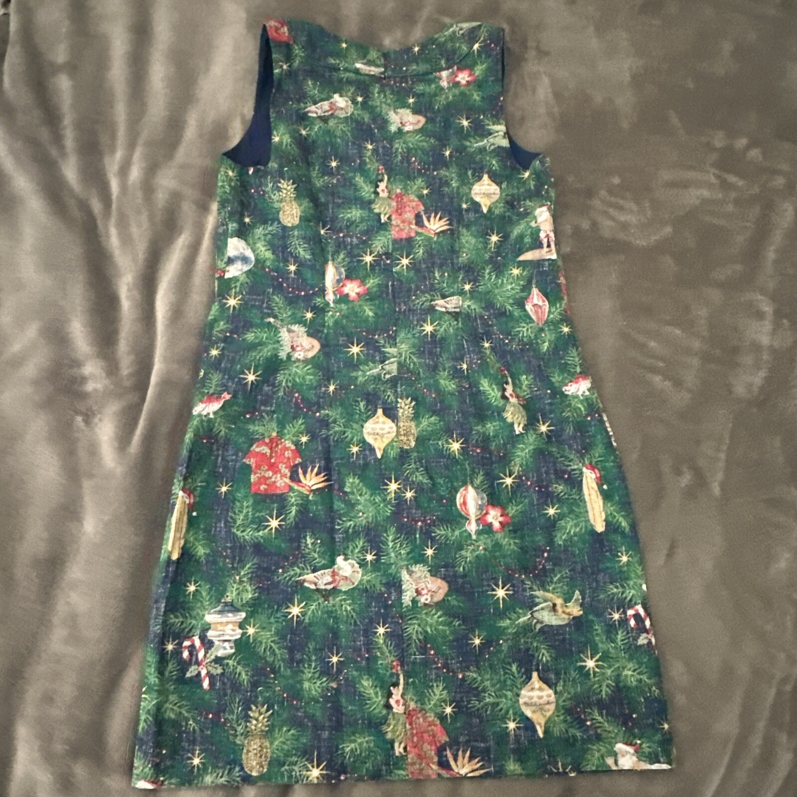 NWT 2022 REYN SPOONER Christmas Mele Kalikimaka Zipper Size 4 Women’s Dress