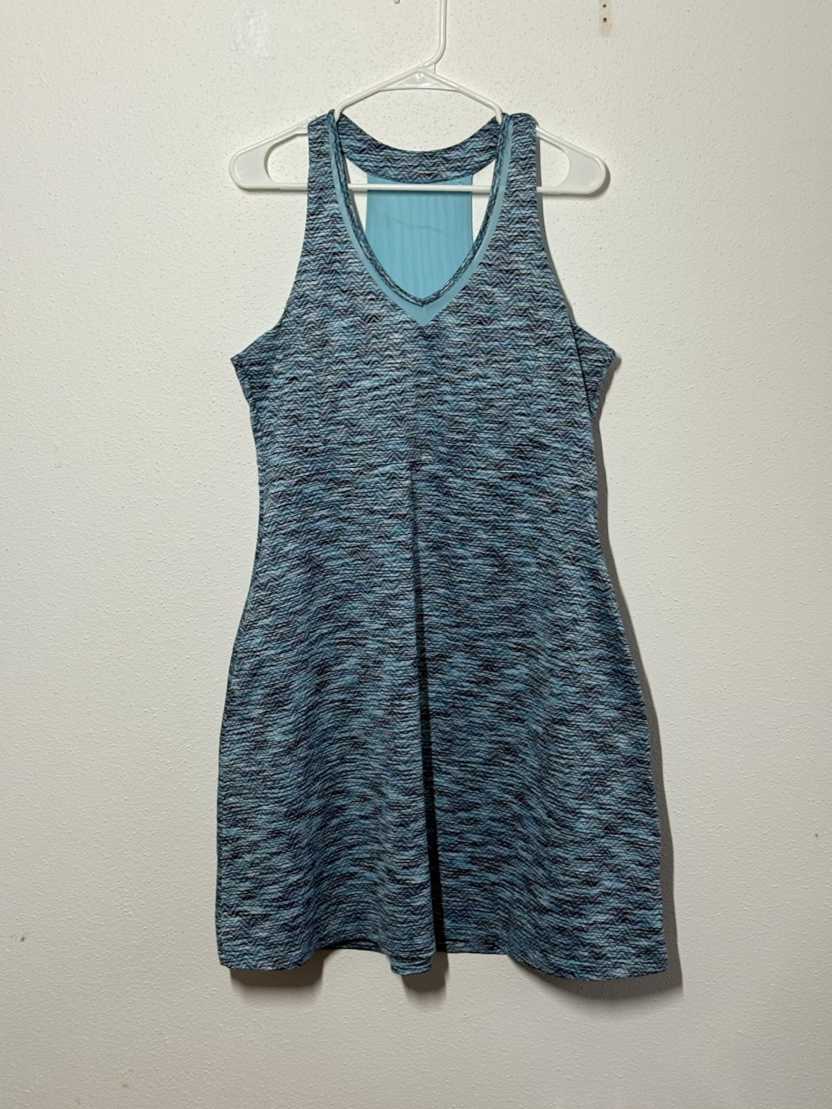 MPG Active Tank Dress Racer Back Size XL Summer Sleeveless Pullover Shift Blue