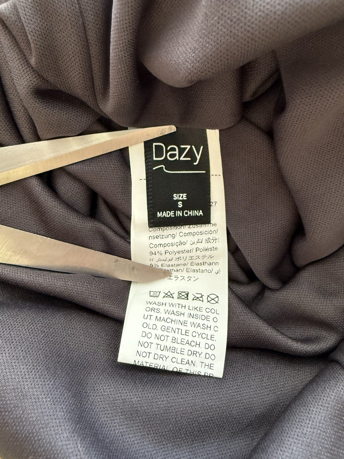 DAZY Slip Dress Small Purple Sheer Floral Midi Spaghetti Strap Y2K Whimsigoth