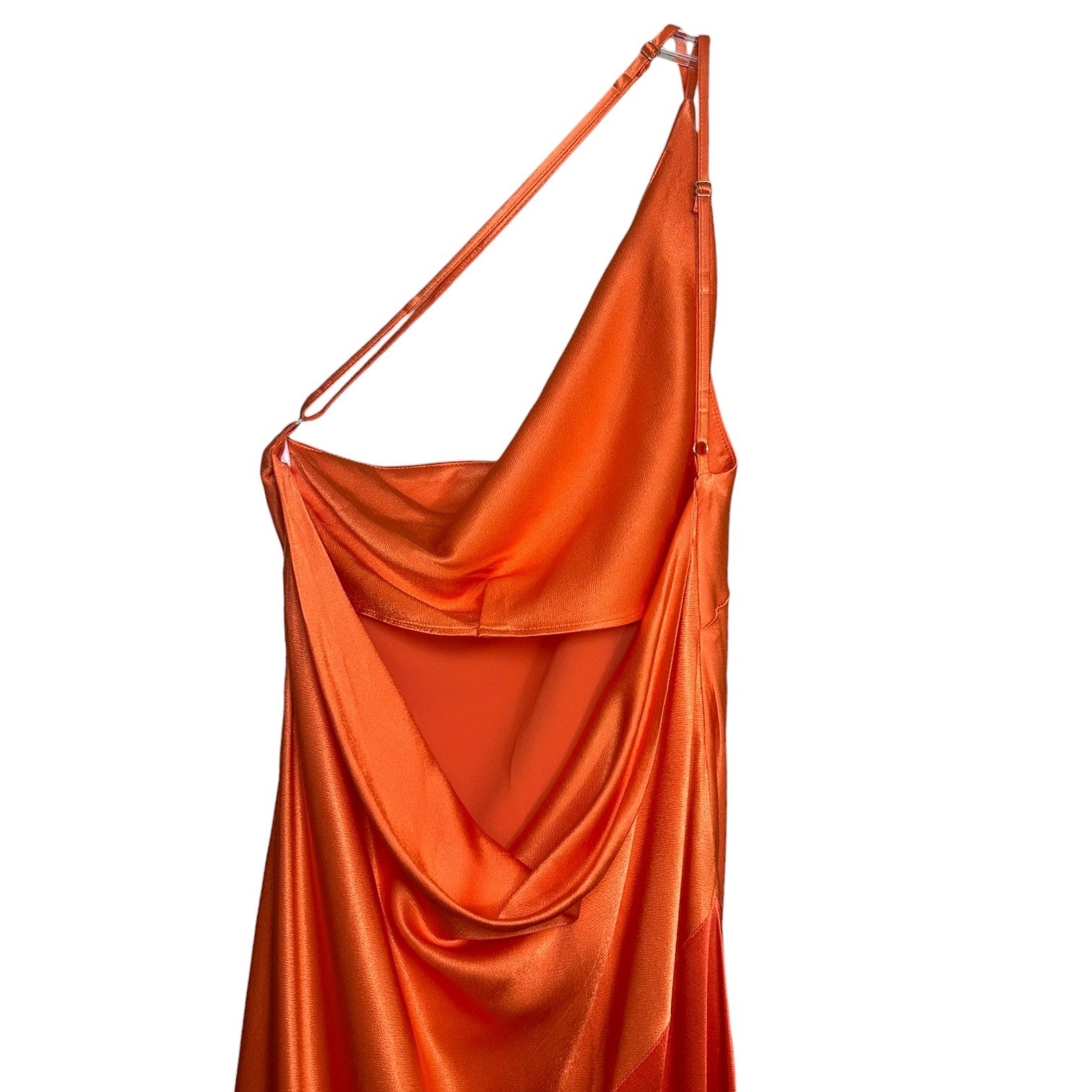 Shona Joy NWT ‘Mia’ Contrast One Shoulder Maxi Dress, Red, Orange 8 US, 12 AUS