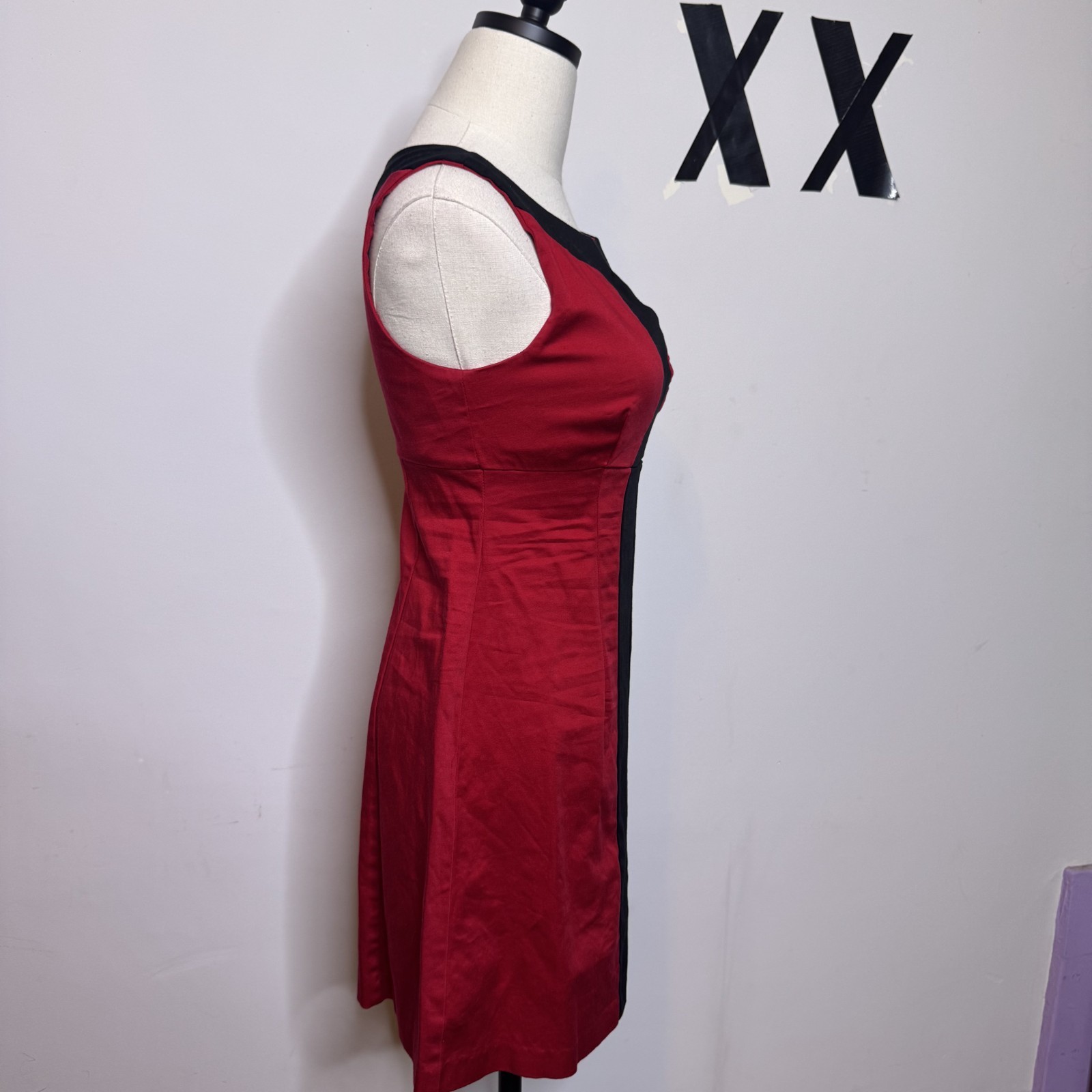 Vintage 90s City Triangles Mod Colorblock Mini Dress Cutout A-Line Grunge XS S