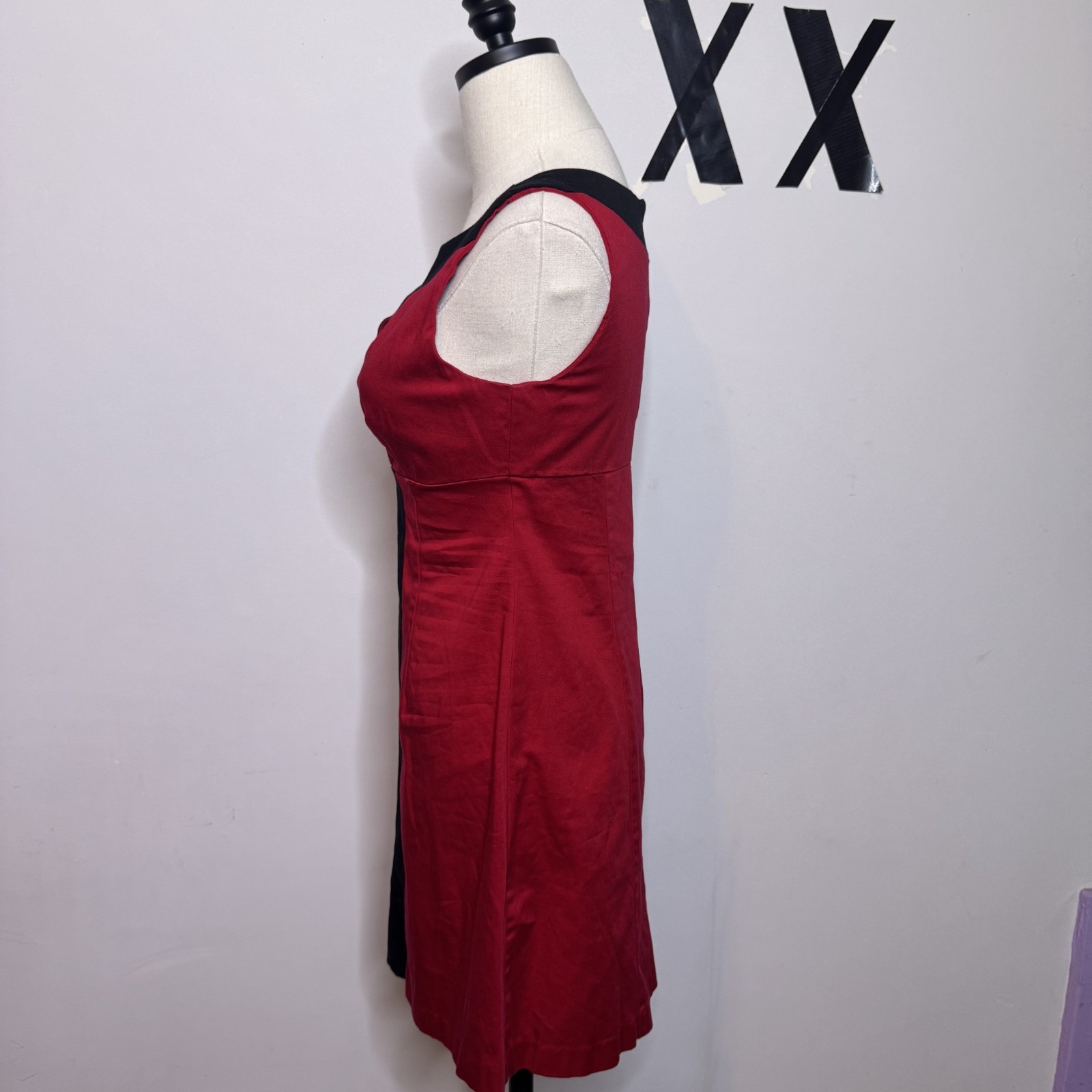 Vintage 90s City Triangles Mod Colorblock Mini Dress Cutout A-Line Grunge XS S