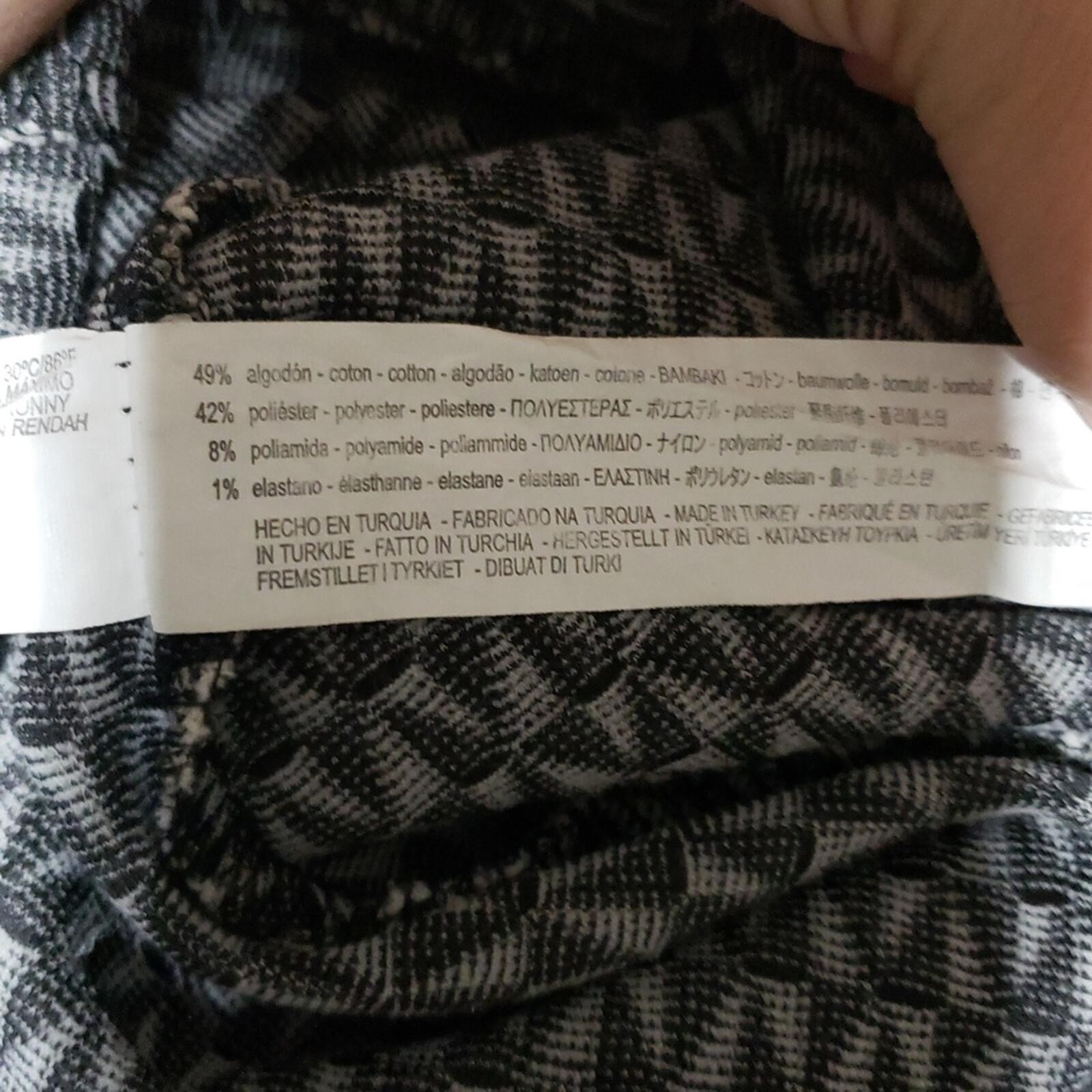 Zara Trafaluc Collection Black and White Geometric Print Dress.  Size: Medium