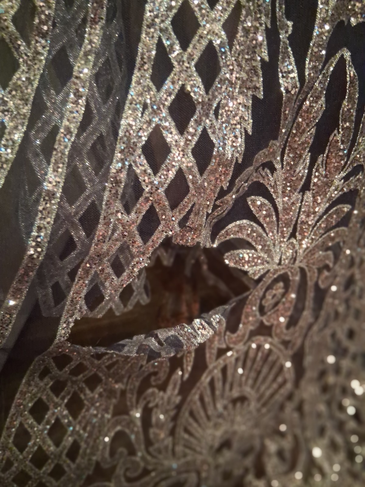Jovani Silver Beaded Sequin Sleeveless Pageant Formal Gown 6 55819A PLEASE READ!