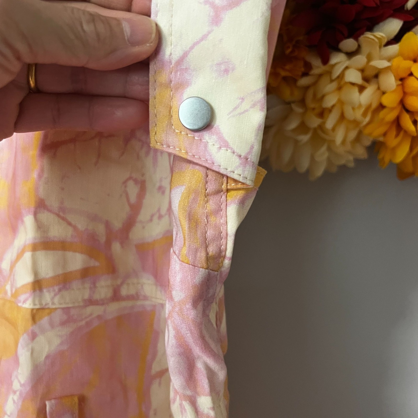 A.L.C. Womens Ava II Printed Linen-blend Mini Shirtdress Size 14 in Cumin Lilac
