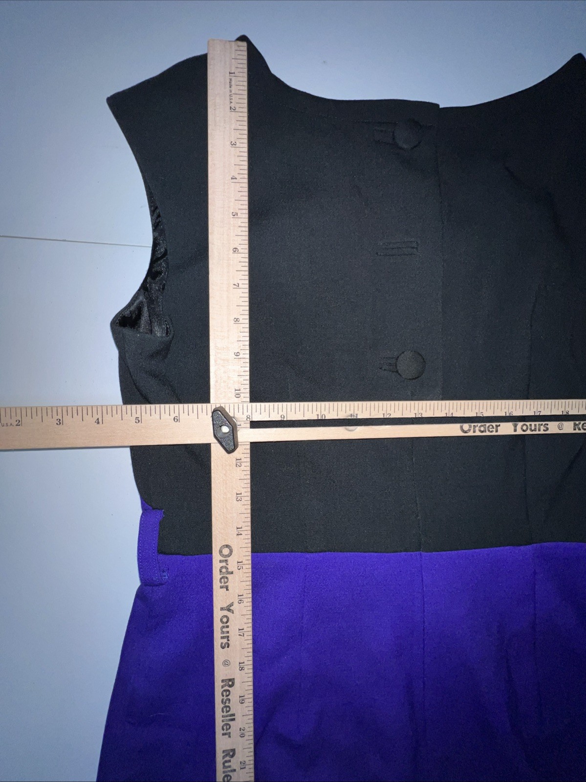 Alilly original dress Medium sleeveless purple black knee length lined stretch