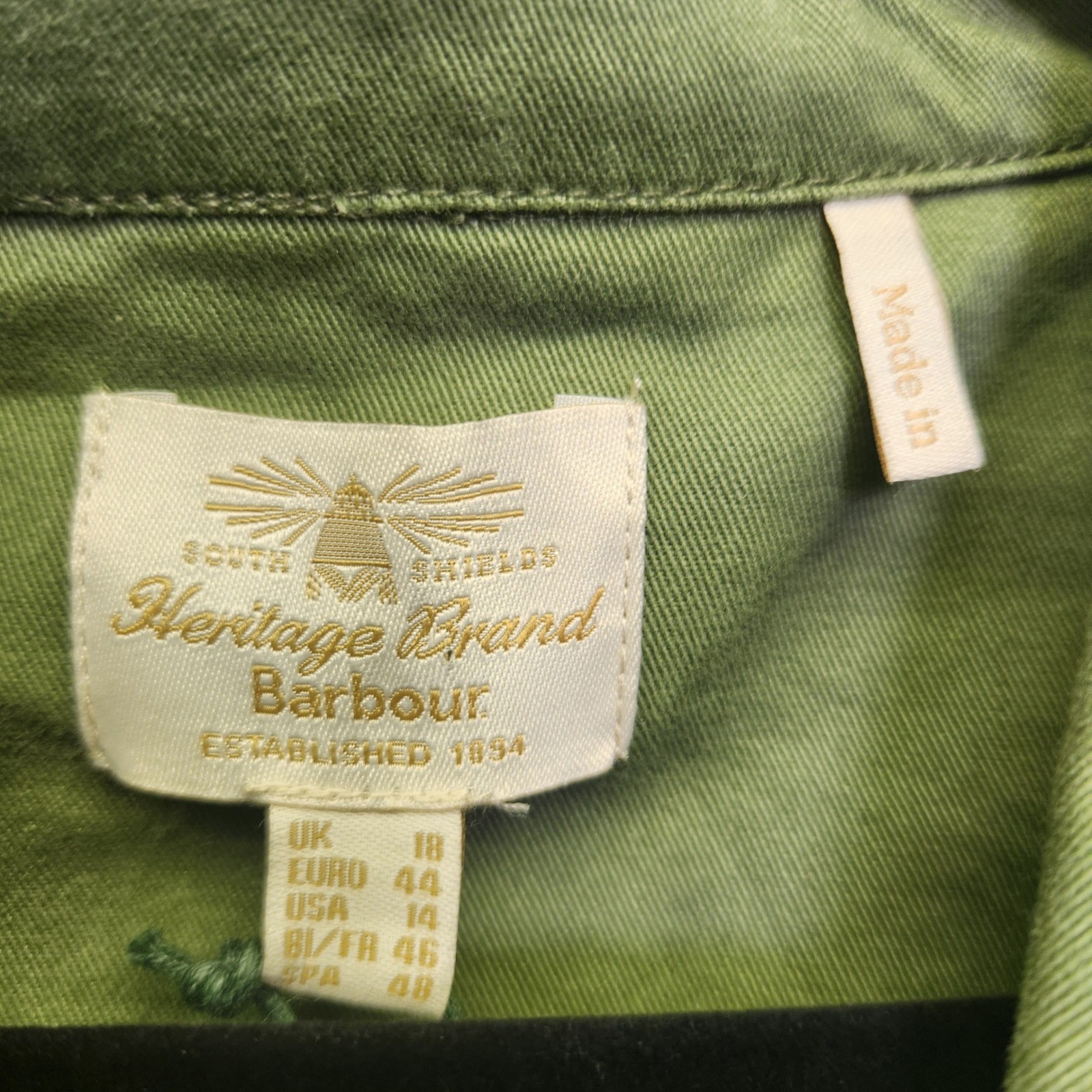 Barbour NWT Victoria Cotton Utility Shirt Dress 14 Belted Pockets Button Front