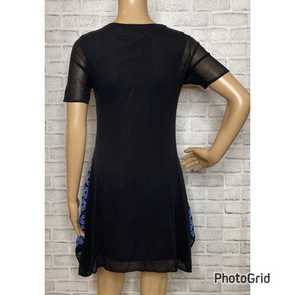 Opening Ceremony blue daisy embroidered dress m medium