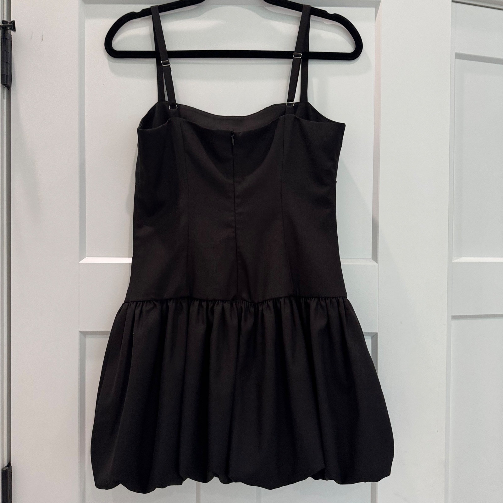 Altar’d State Black Bubble Hem Cut Out Mini Dress Size Small Little Black Dress