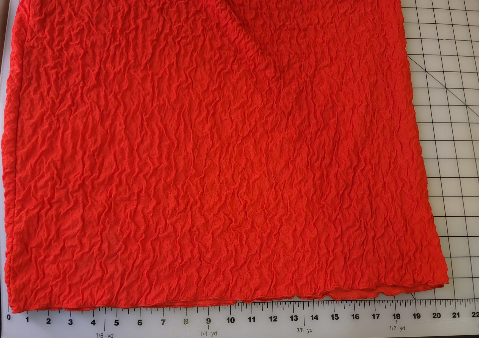 VTG Riccardo Crinkle Textured Two Piece Red Size 14.5 Large Dress Made in USA