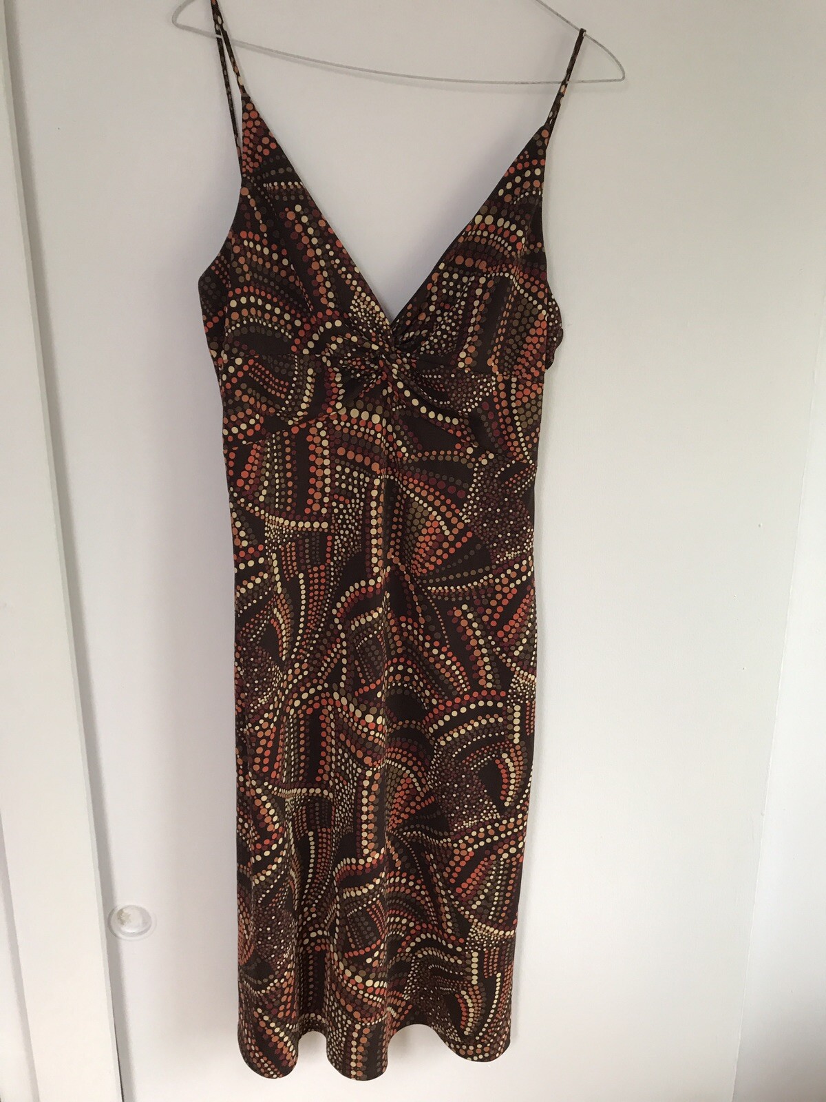Laundry Shelli Segal multicolor thin straps lined sundress size 10