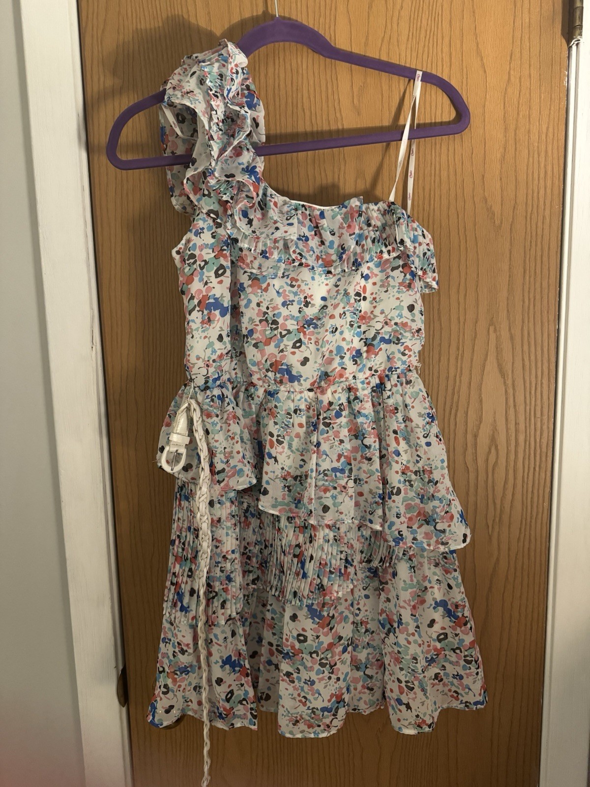 Candies Floral Sundress, Sleeveless, Stretchy Back, Fit and Flair Size M