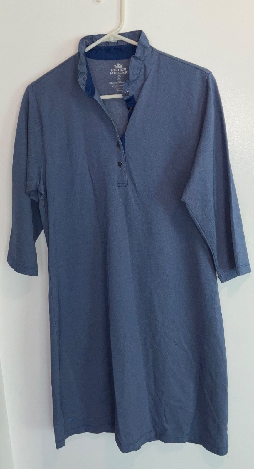 Peter Millar Shirtdress Blue Womens Size L