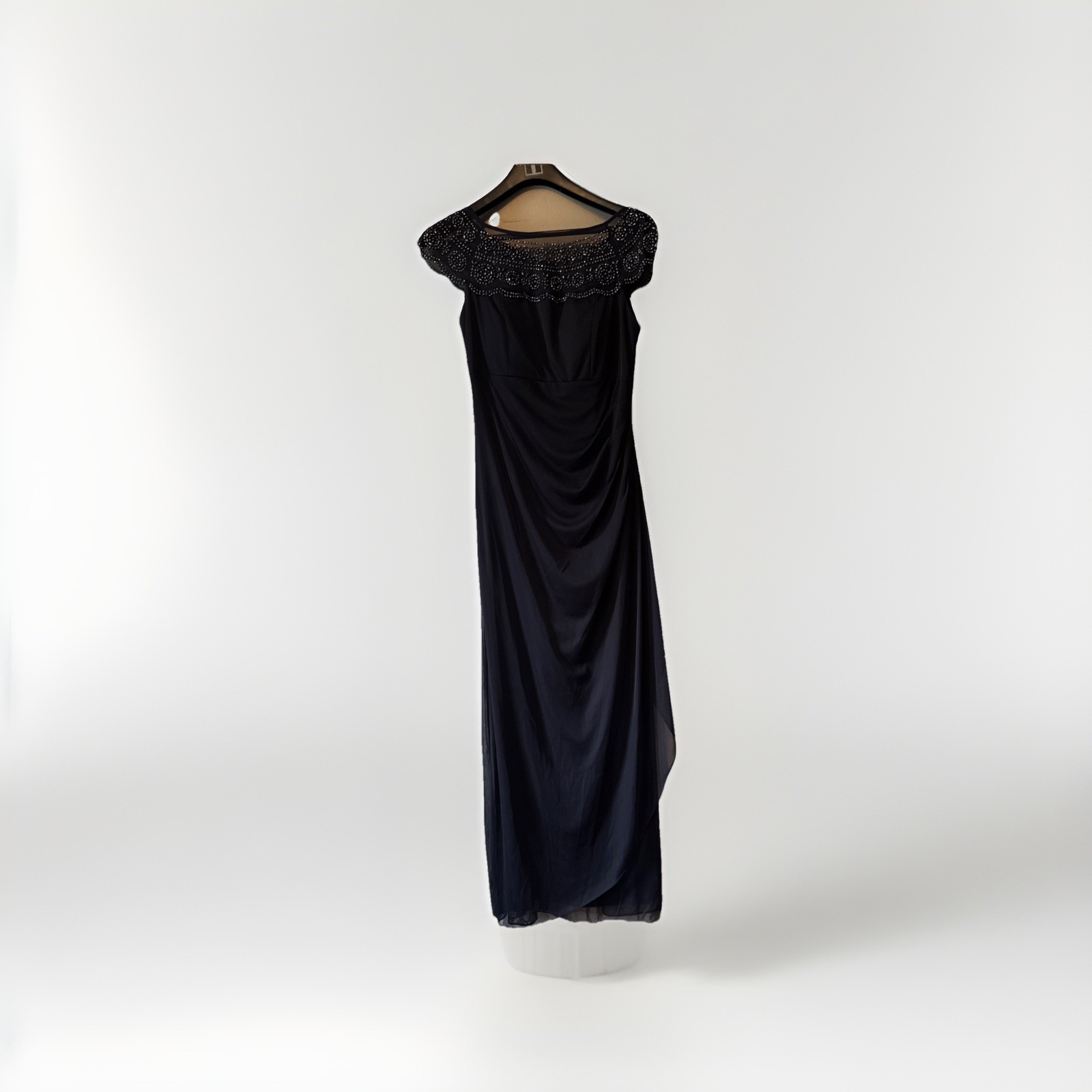 MSK beaded full length sleeveless formal dress, Size 10 Blue Mother Of The Bride