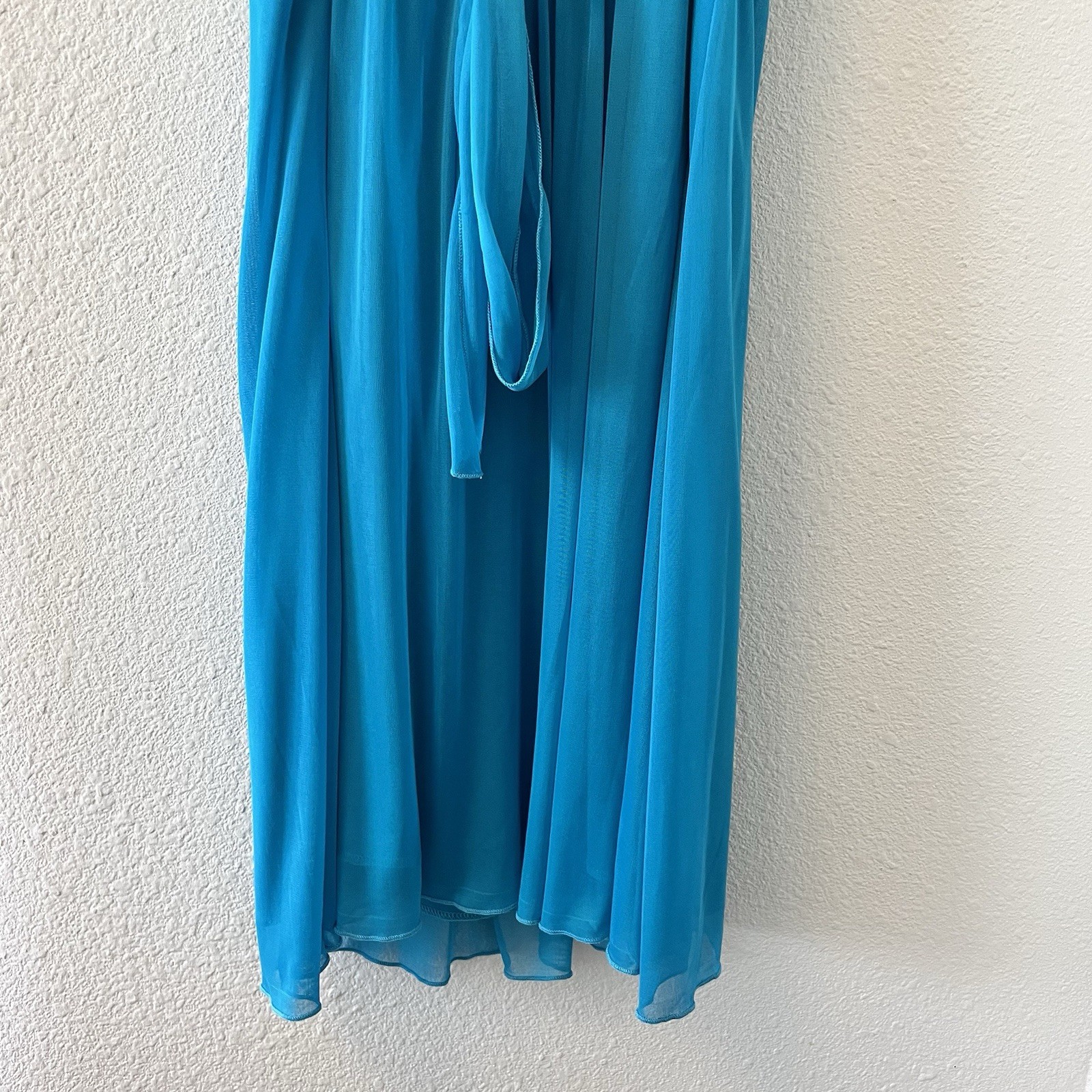 VINTAGE Y2K Ruby Rox Mini Dress Large Sequin Bow Teal Blue Babydoll Cute