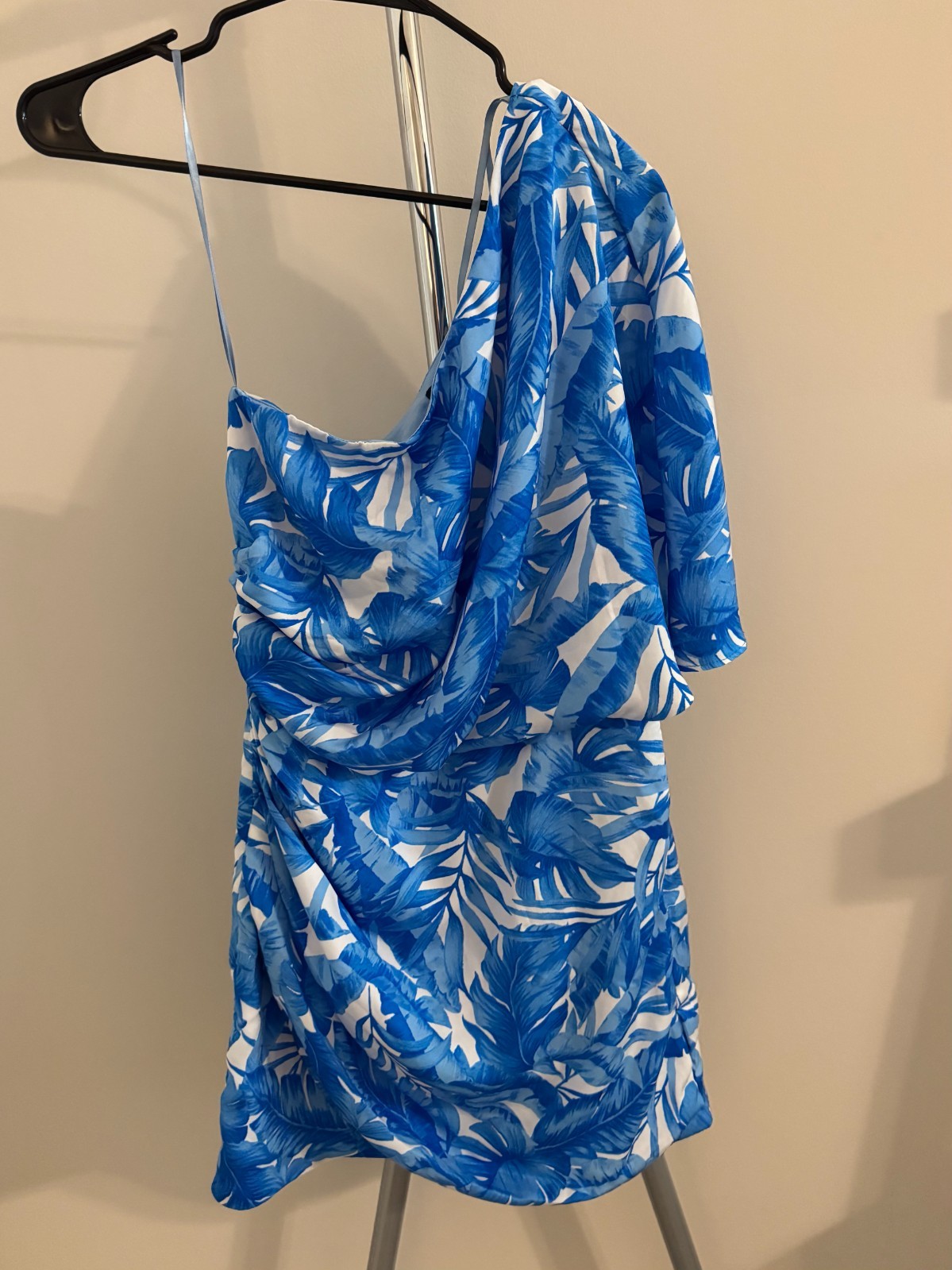 DO+BE Blue Tropical Print Dress I Size S