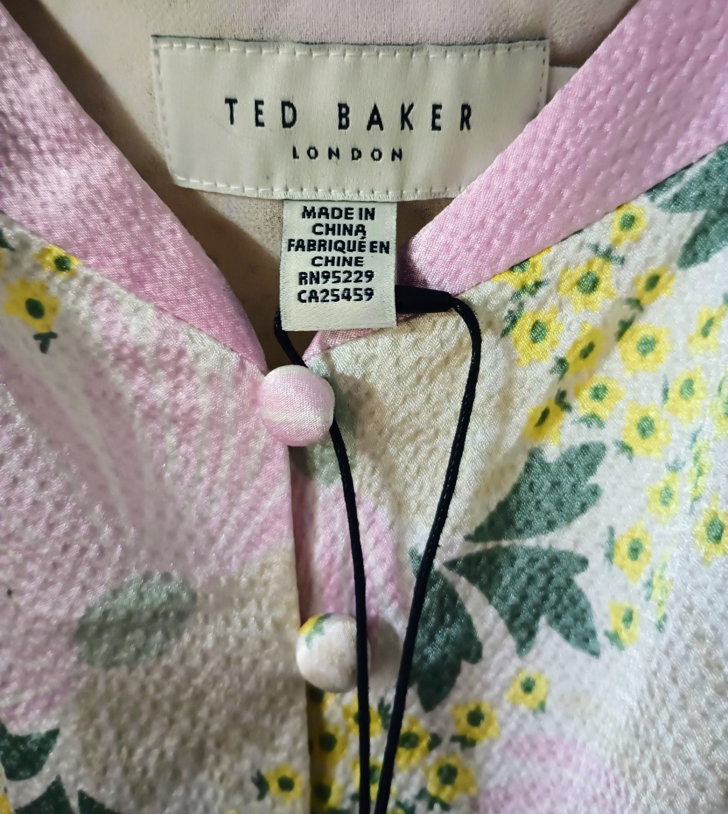 Mother’s Day Ted Baker Summer Ledaah Puff Sleeve Midi Lilac Tea Dress NWT Womens