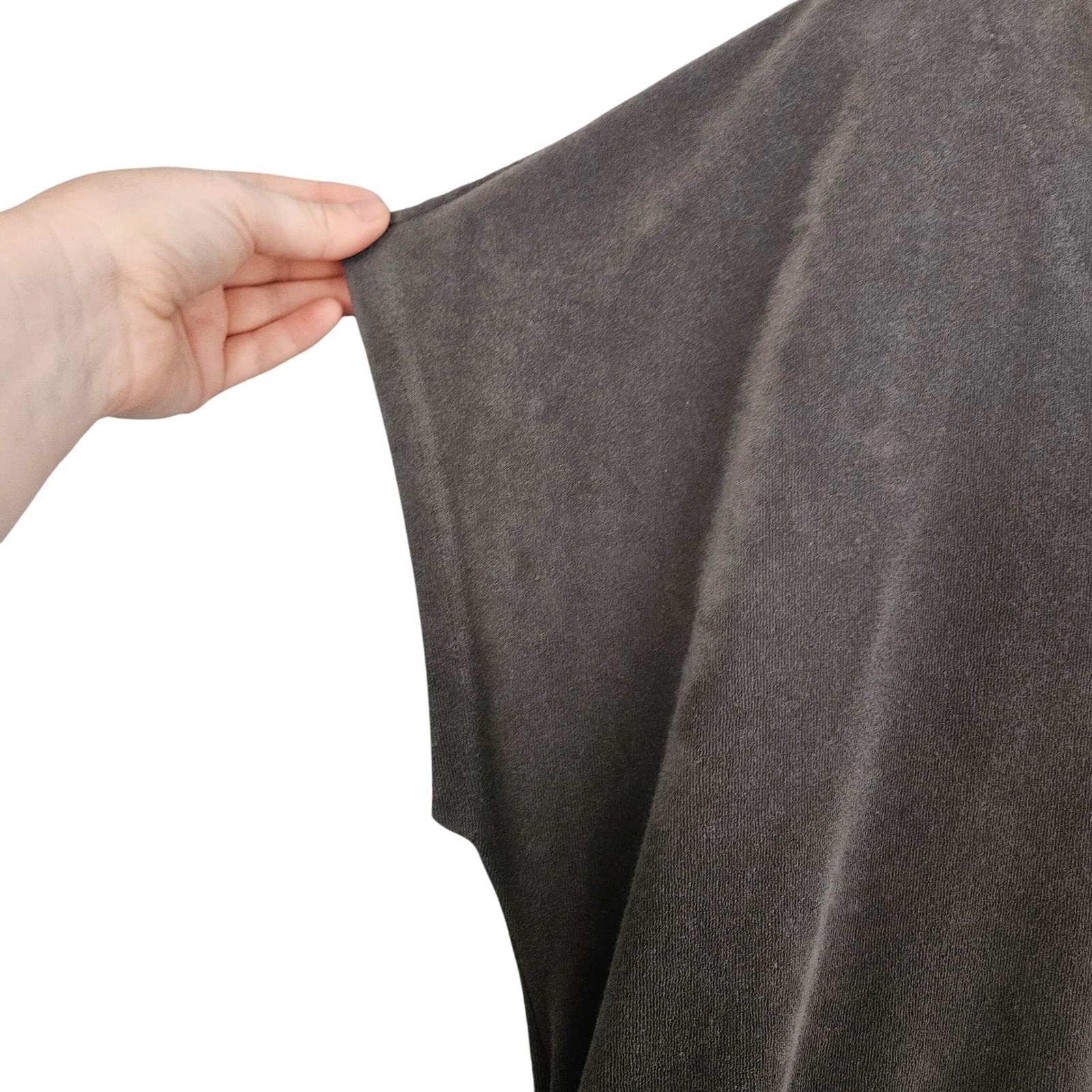 Barefoot Dreams Beach CozyTerry Caftan Carbon Gray Coverup Dress Small