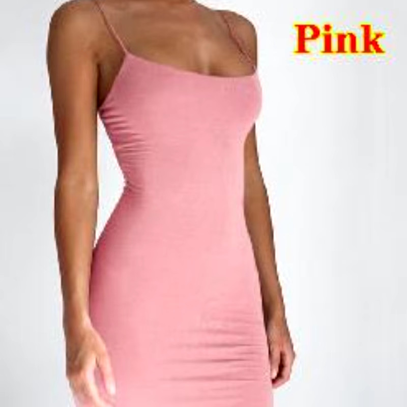 Women Spaghetti Strap Mini Dress Bodycon Club Party Sundress US