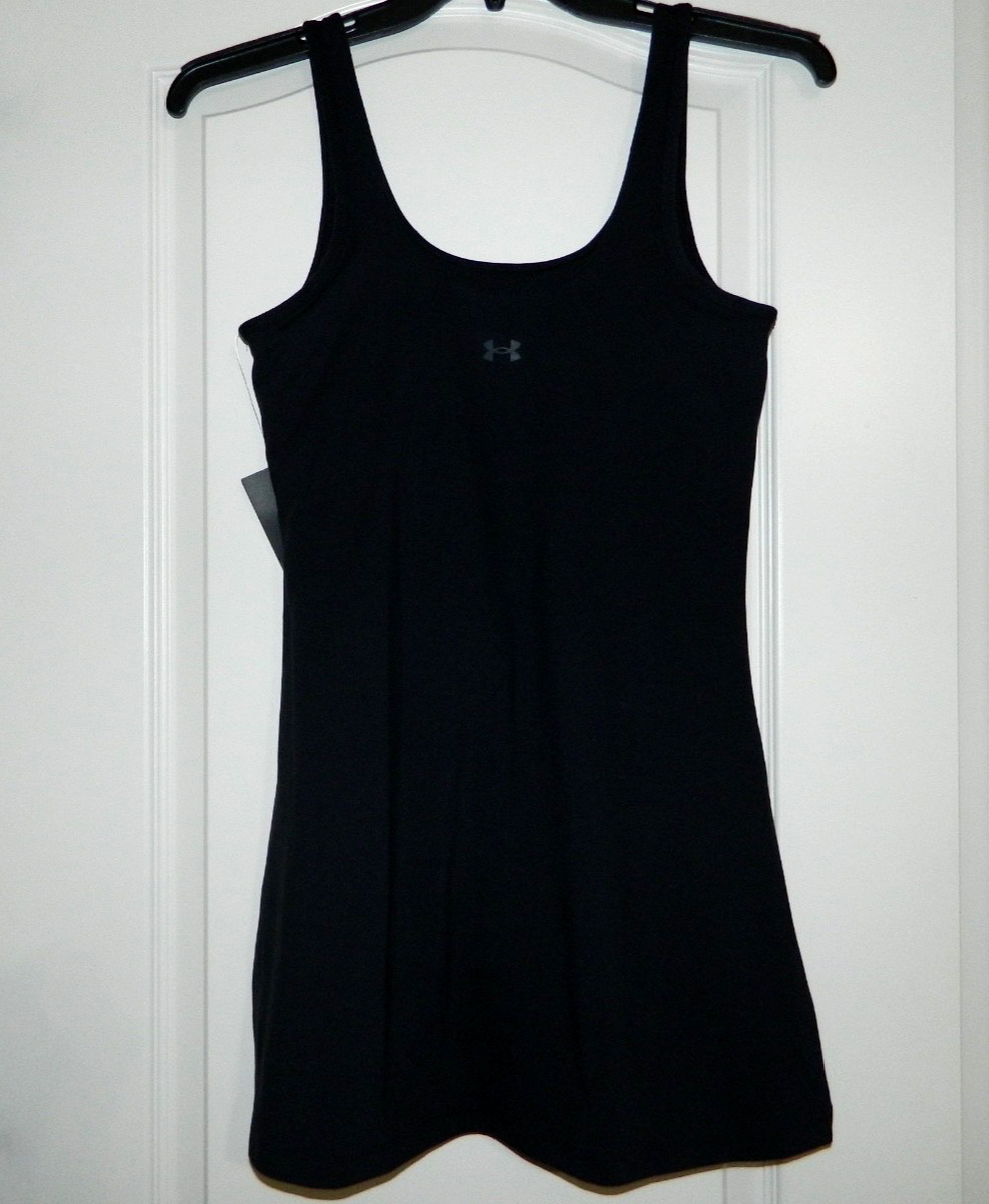 Women’s Under Armour Black Fitted Athletic Dress Size Medium-NWT