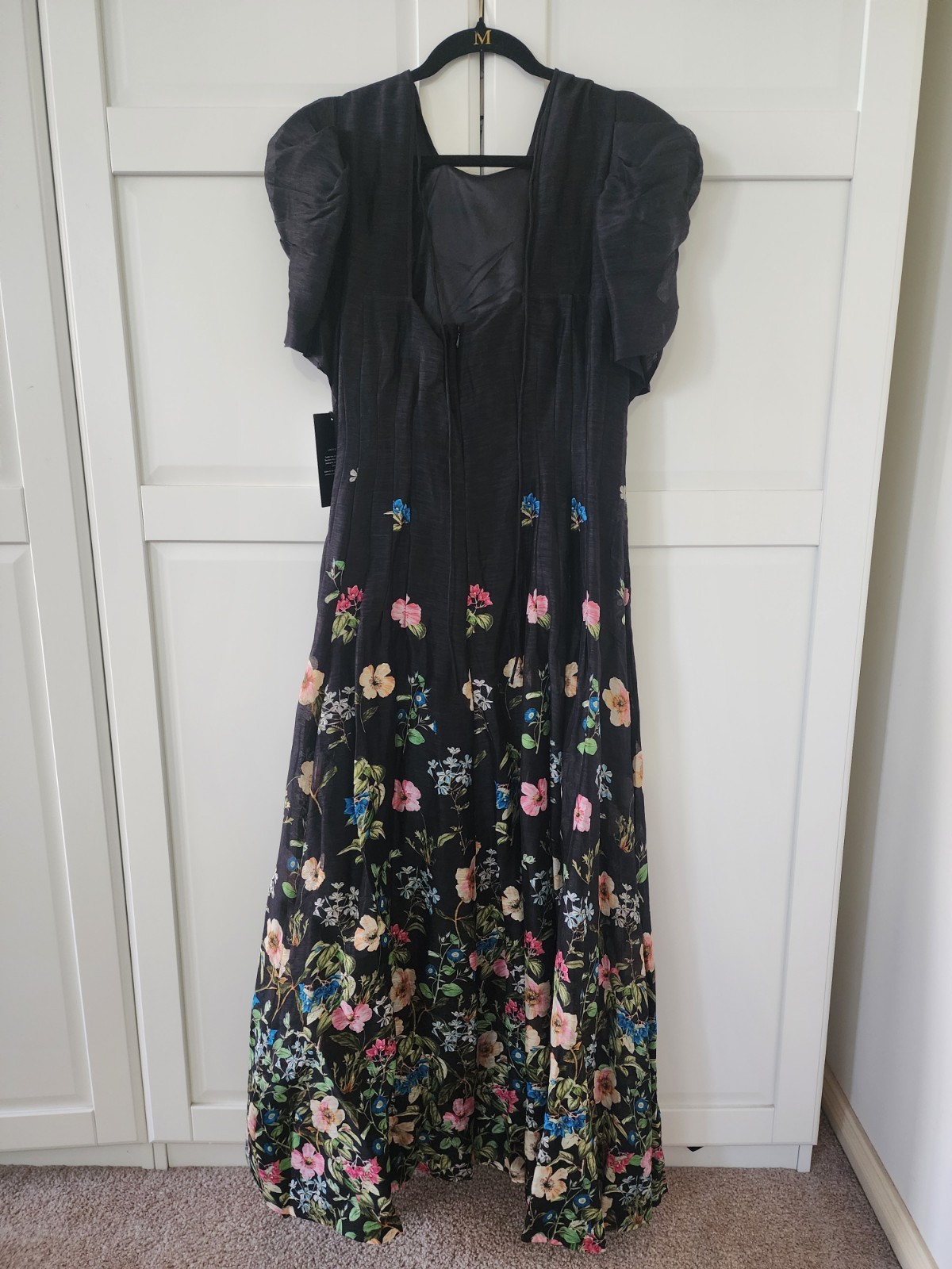 Witchery limited edition Silk botanical floral Linen Floral Dress size 16 NEW