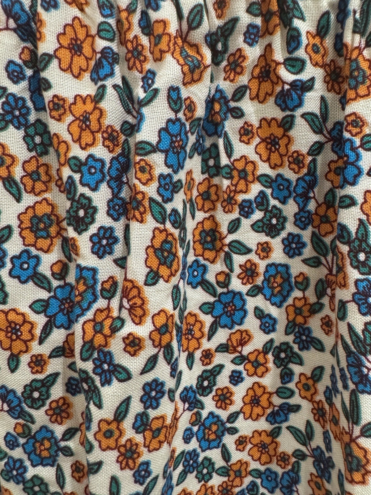 Pretty Garden Paisley Boho Style Maxi V Neck Dress