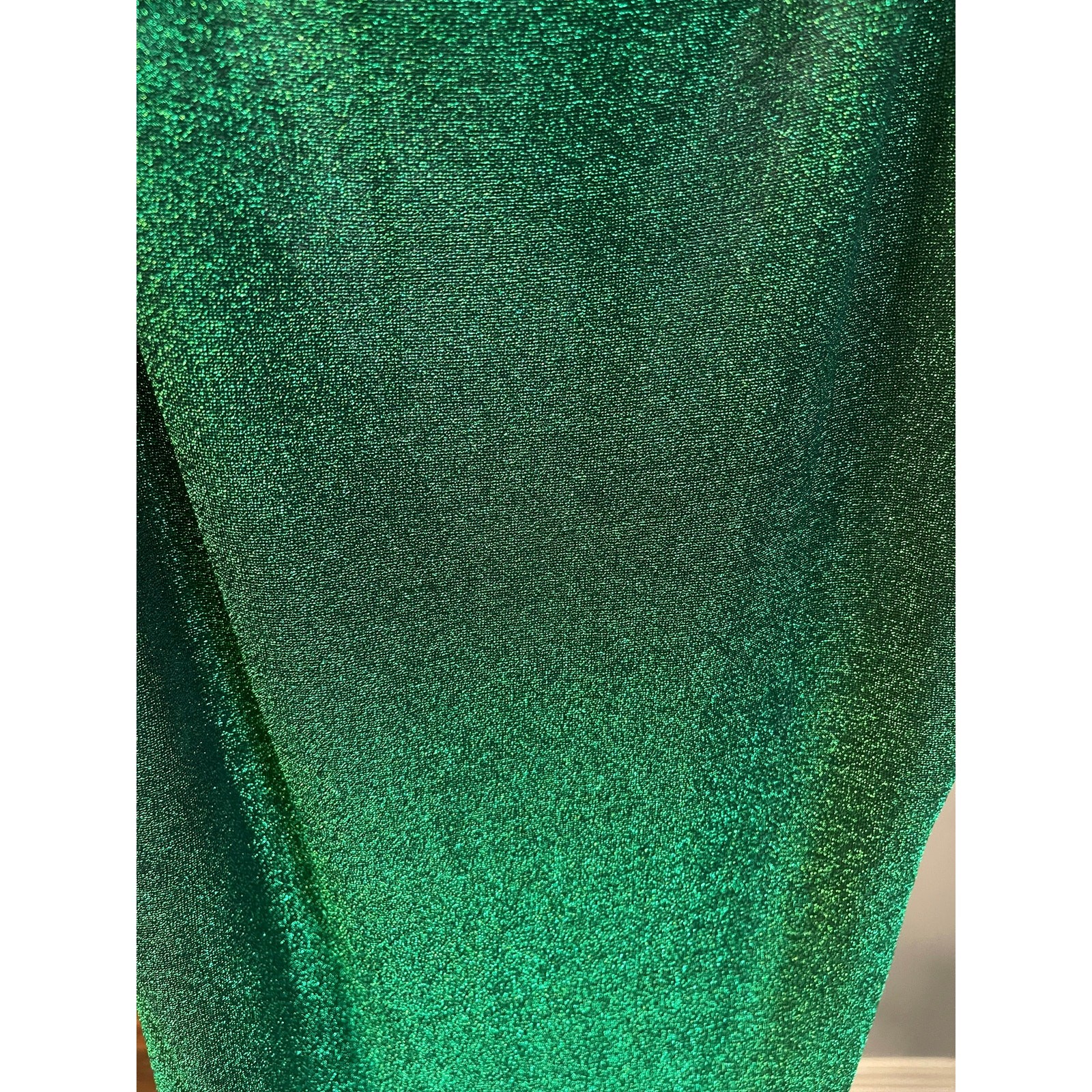 Reformation Breslin Knit Midi Dress Open Back Emerald Sparkle Green XL NWT
