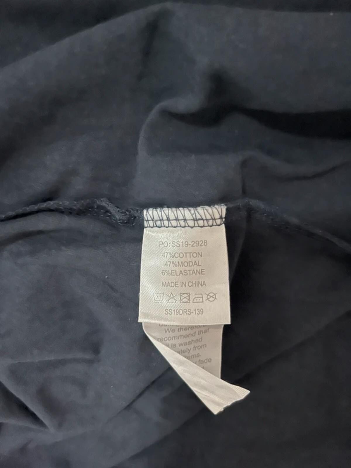 Hush Navy Cotton Modal V-Neck Maxi Dress – Size S, UK 8